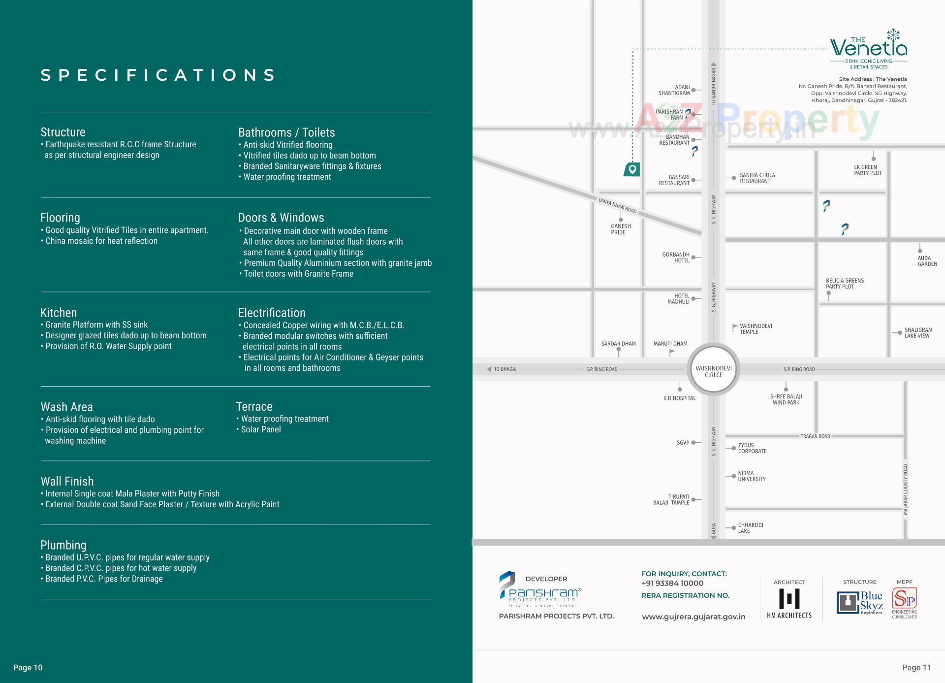  of real estate project The Venetia located at Khoraj, Gandhinagar, Gujarat
