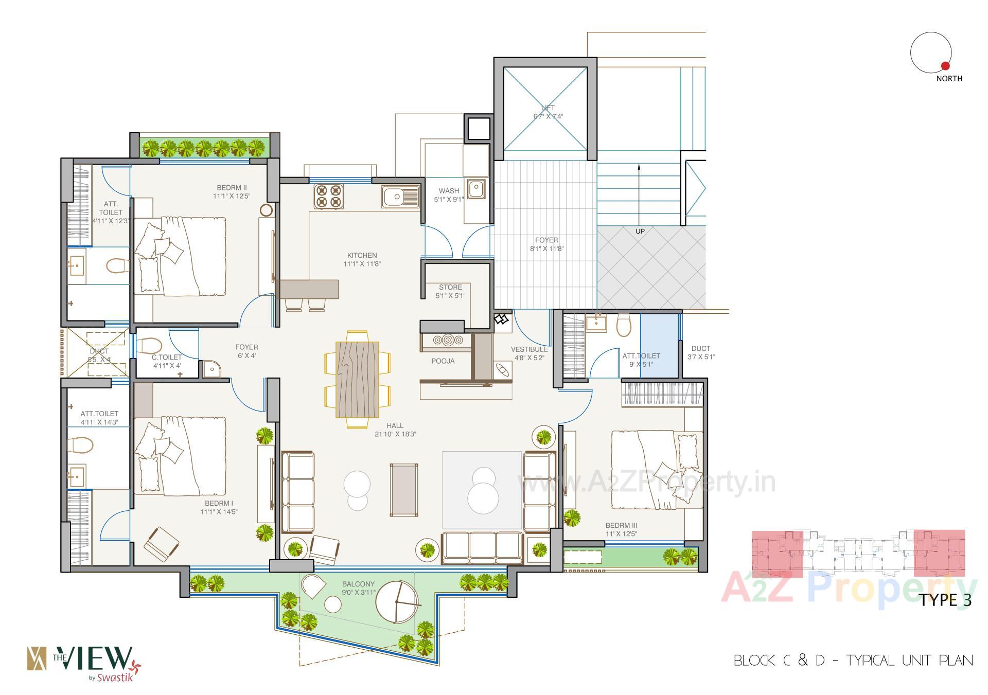 Layout of real estate project The View located at Tarapur, Gandhinagar, Gujarat