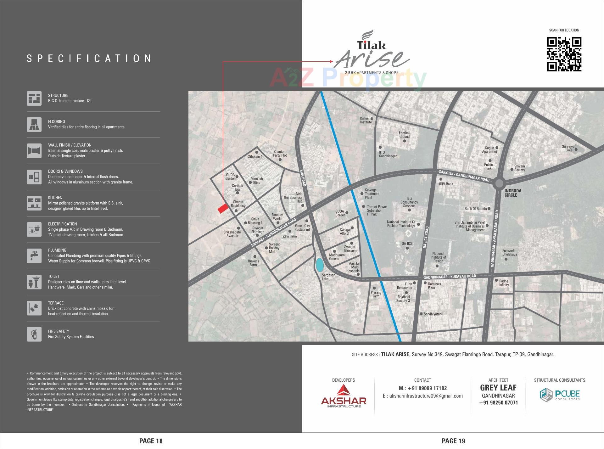  of real estate project Tilak Arise located at Tarapur, Gandhinagar, Gujarat