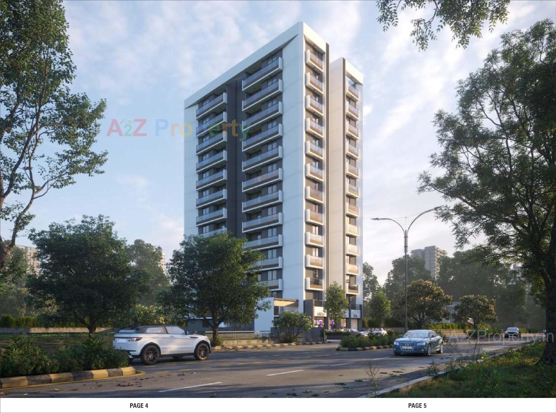 3D Elevation of real estate project Tilak Arise located at Tarapur, Gandhinagar, Gujarat
