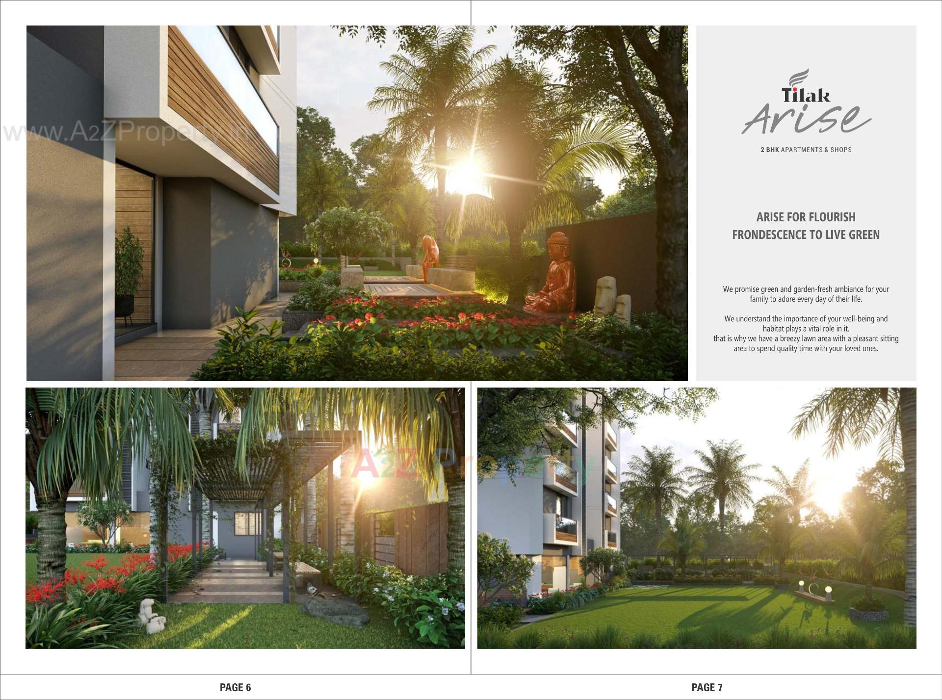 3D Elevation of real estate project Tilak Arise located at Tarapur, Gandhinagar, Gujarat