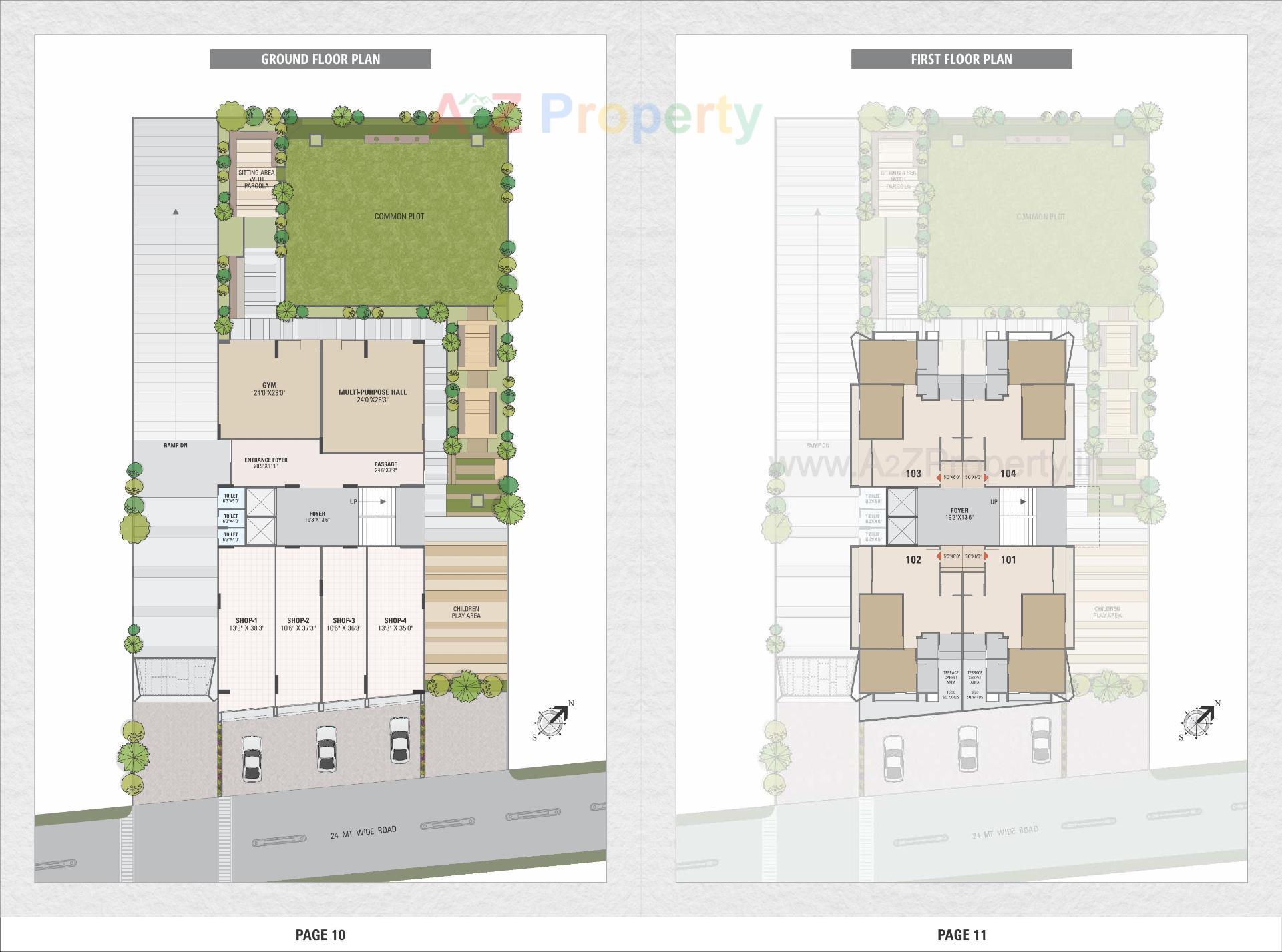 Layout of real estate project Tilak Arise located at Tarapur, Gandhinagar, Gujarat