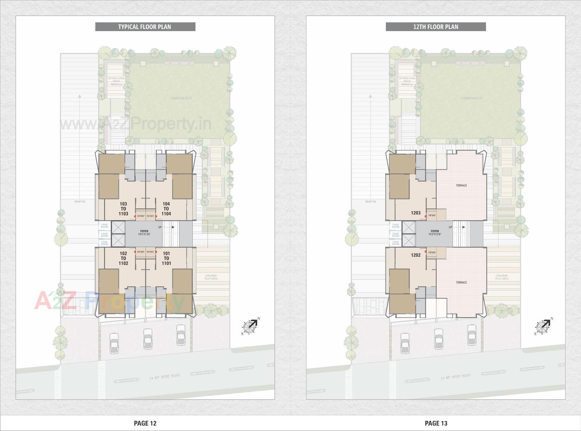 Layout of real estate project Tilak Arise located at Tarapur, Gandhinagar, Gujarat