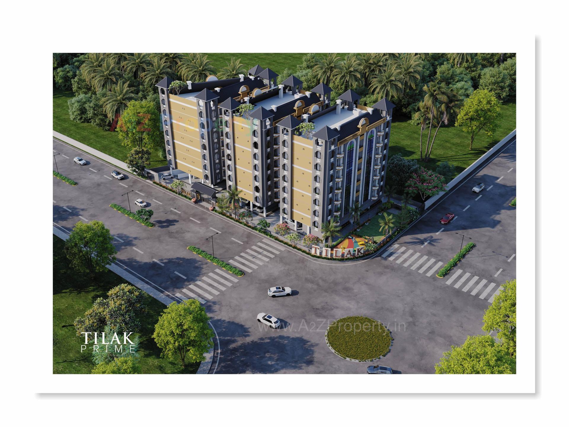 3D Elevation of real estate project Tilak Prime located at Pethapur, Gandhinagar, Gujarat