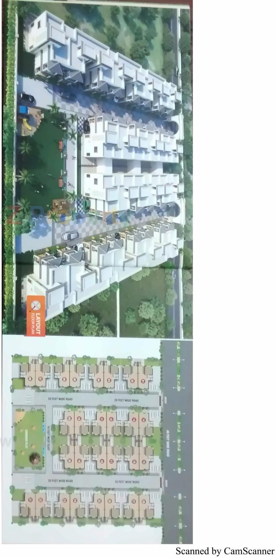 3D Elevation of real estate project Tirupati Homes located at Borisana, Gandhinagar, Gujarat