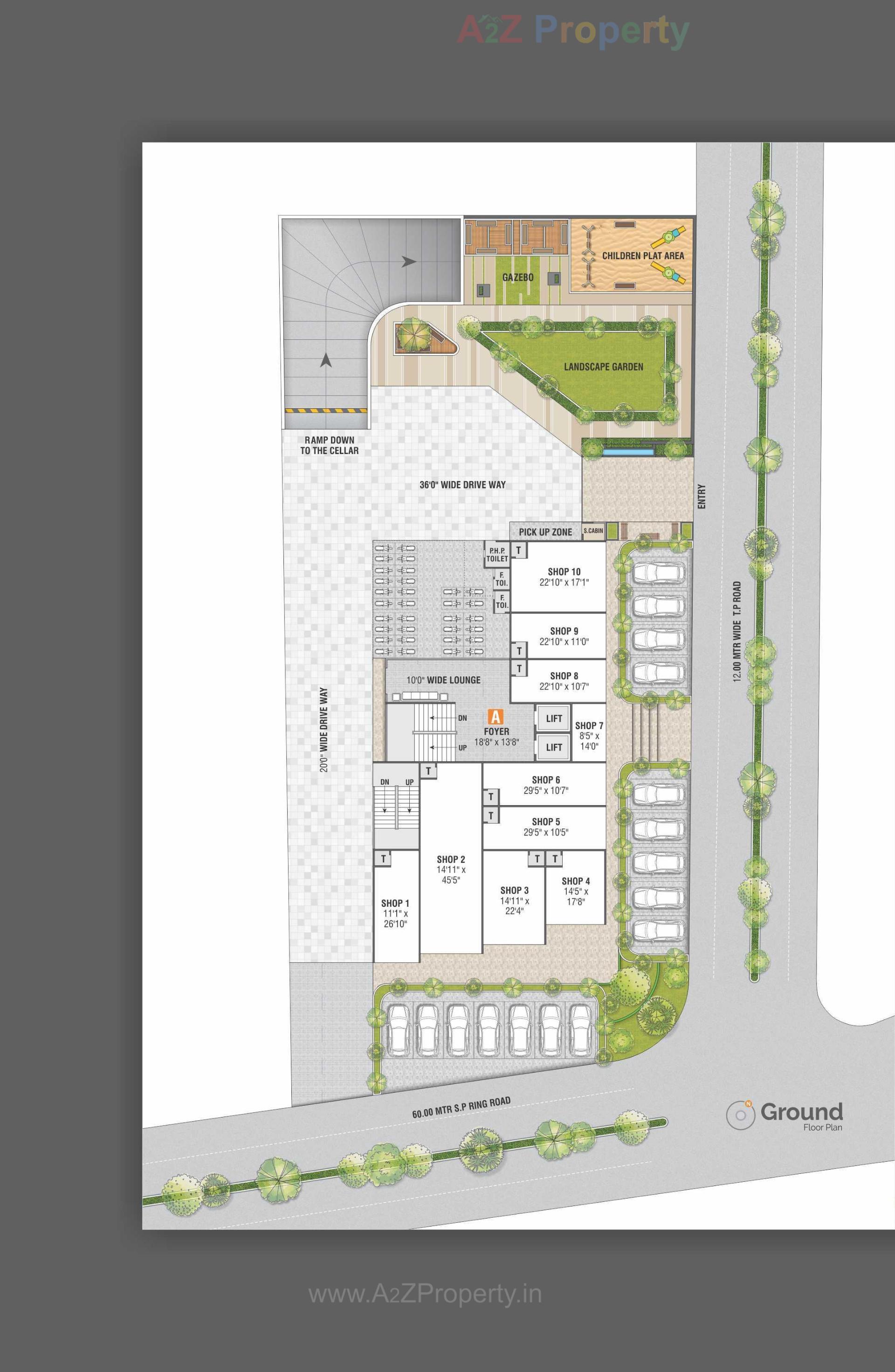 Layout of real estate project Tirupati Tirth located at Gandhinagar, Gandhinagar, Gujarat
