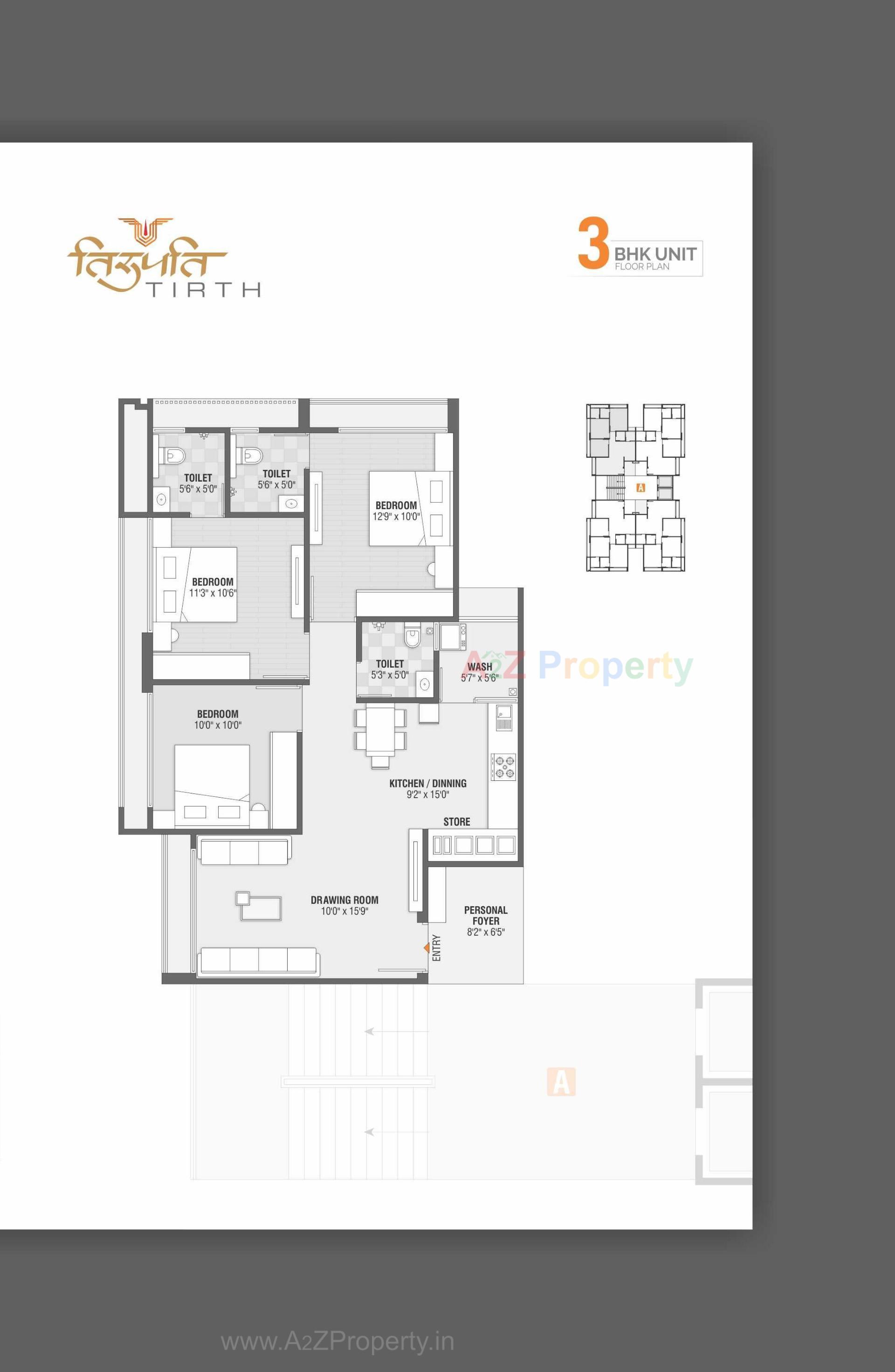 Layout of real estate project Tirupati Tirth located at Gandhinagar, Gandhinagar, Gujarat