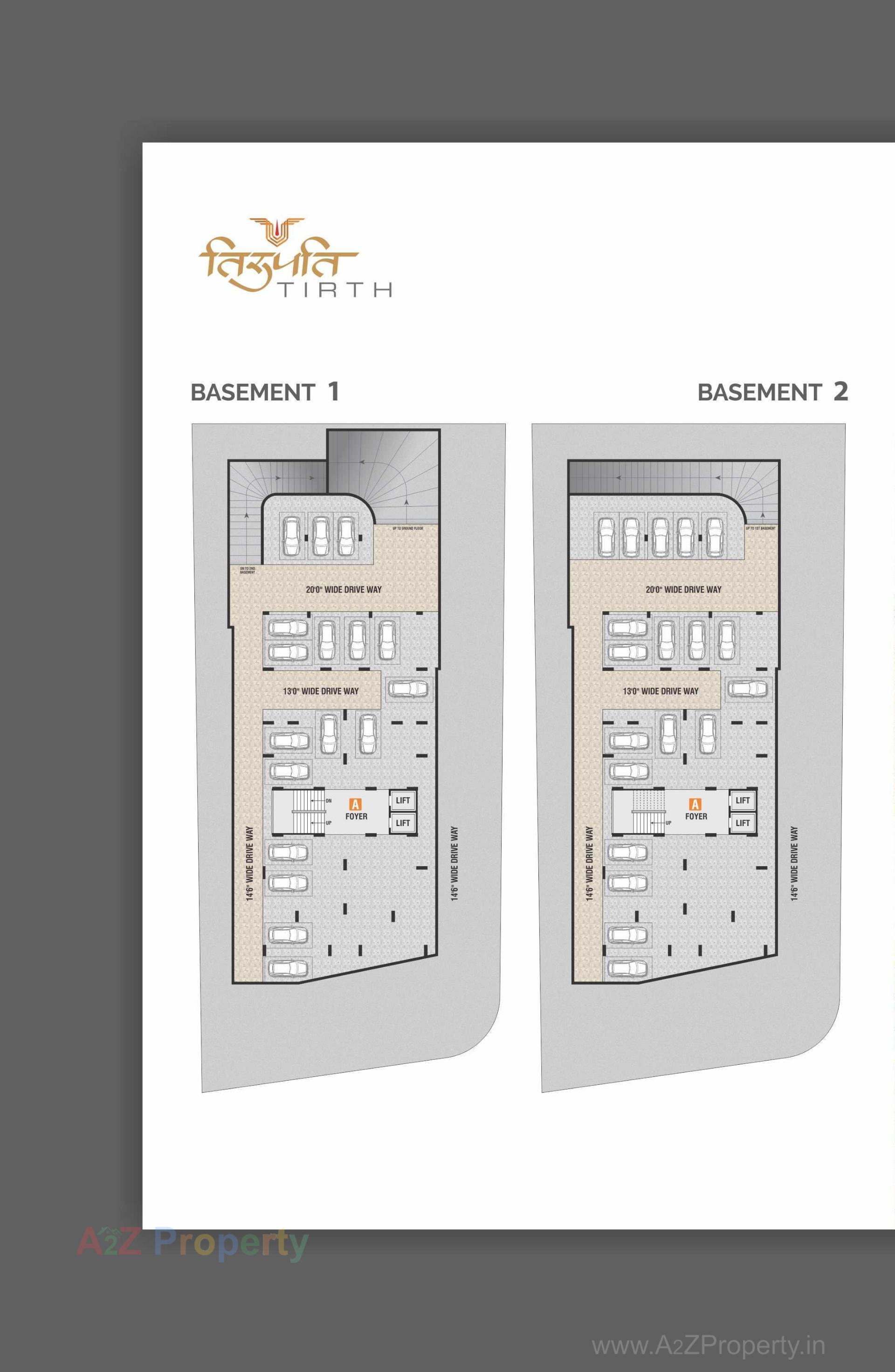 Layout of real estate project Tirupati Tirth located at Gandhinagar, Gandhinagar, Gujarat