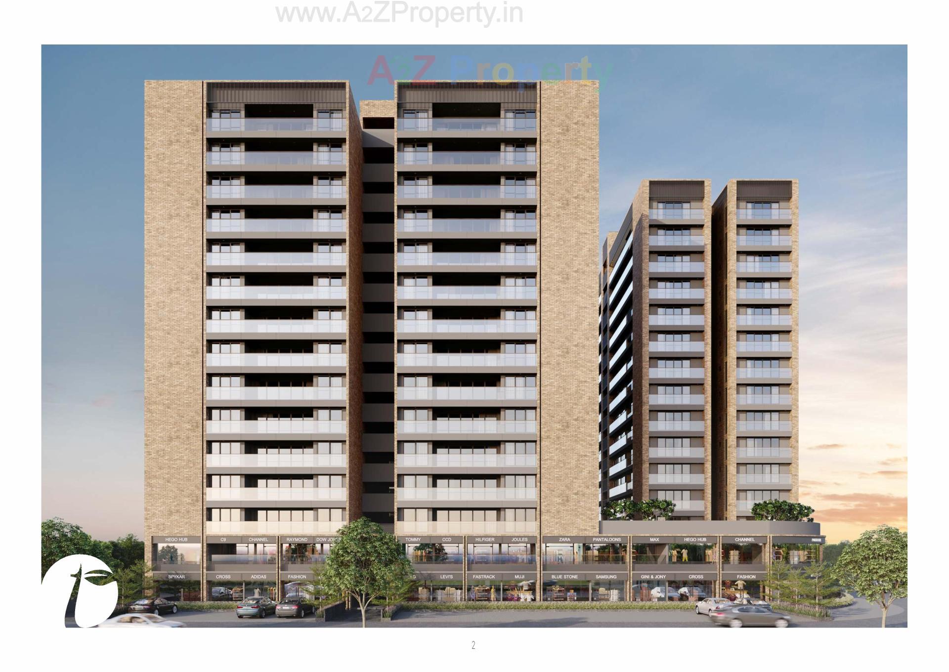 3D Elevation of real estate project Tremont located at Khoraj, Gandhinagar, Gujarat