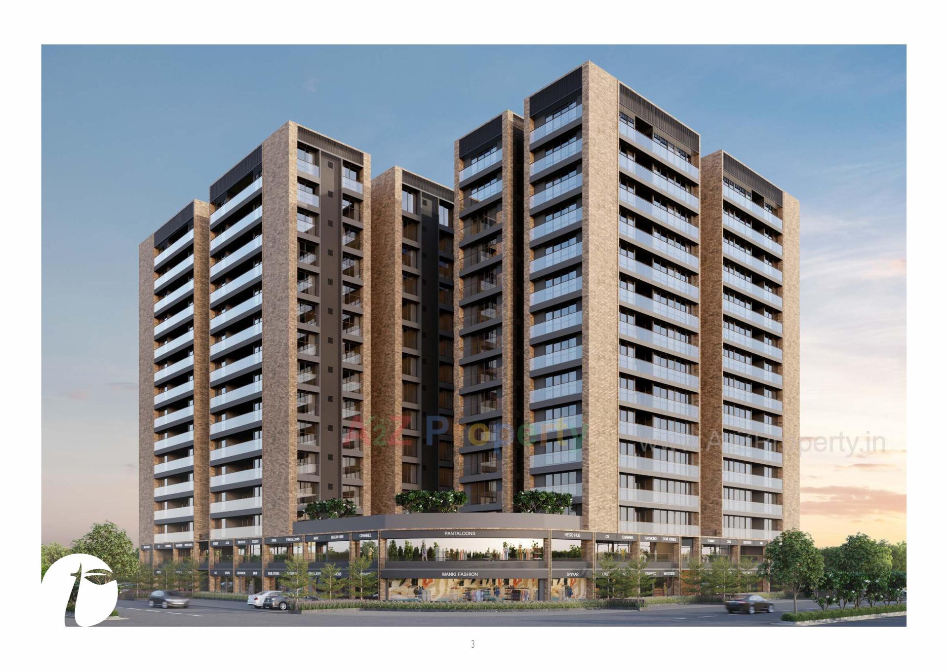 3D Elevation of real estate project Tremont located at Khoraj, Gandhinagar, Gujarat