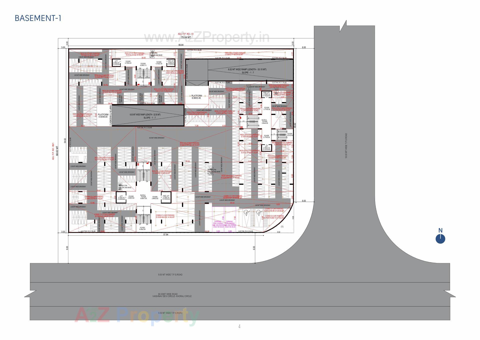 Layout of real estate project Tremont located at Khoraj, Gandhinagar, Gujarat