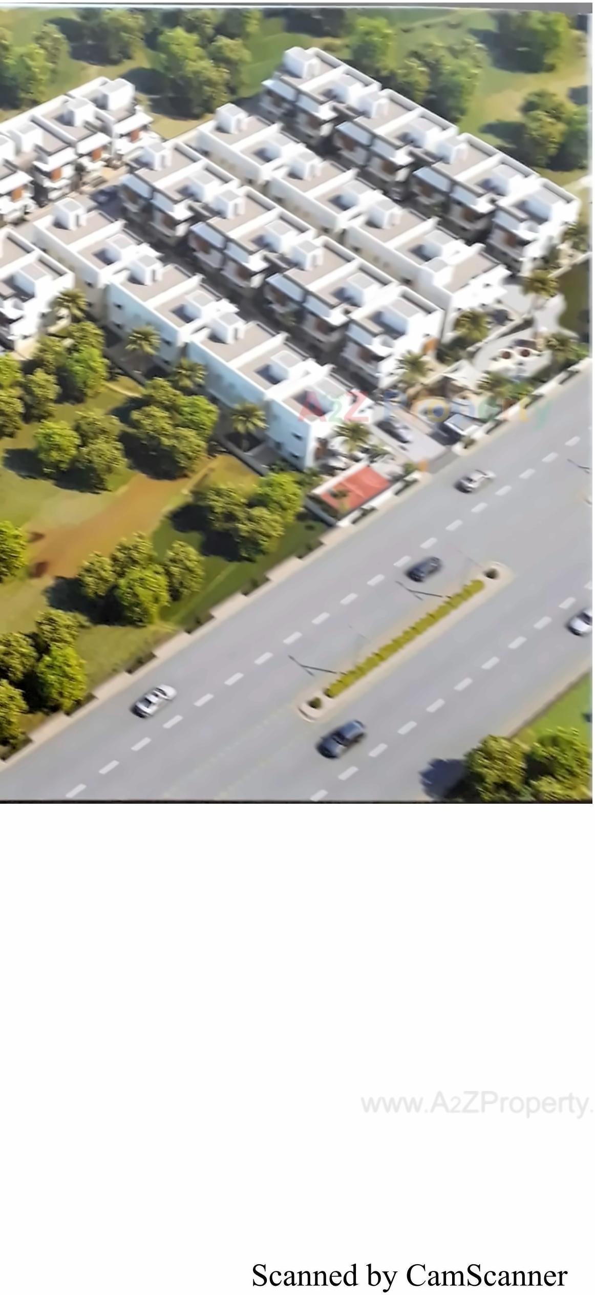 3D Elevation of real estate project Tulsi Bungalows located at Vavol, Gandhinagar, Gujarat