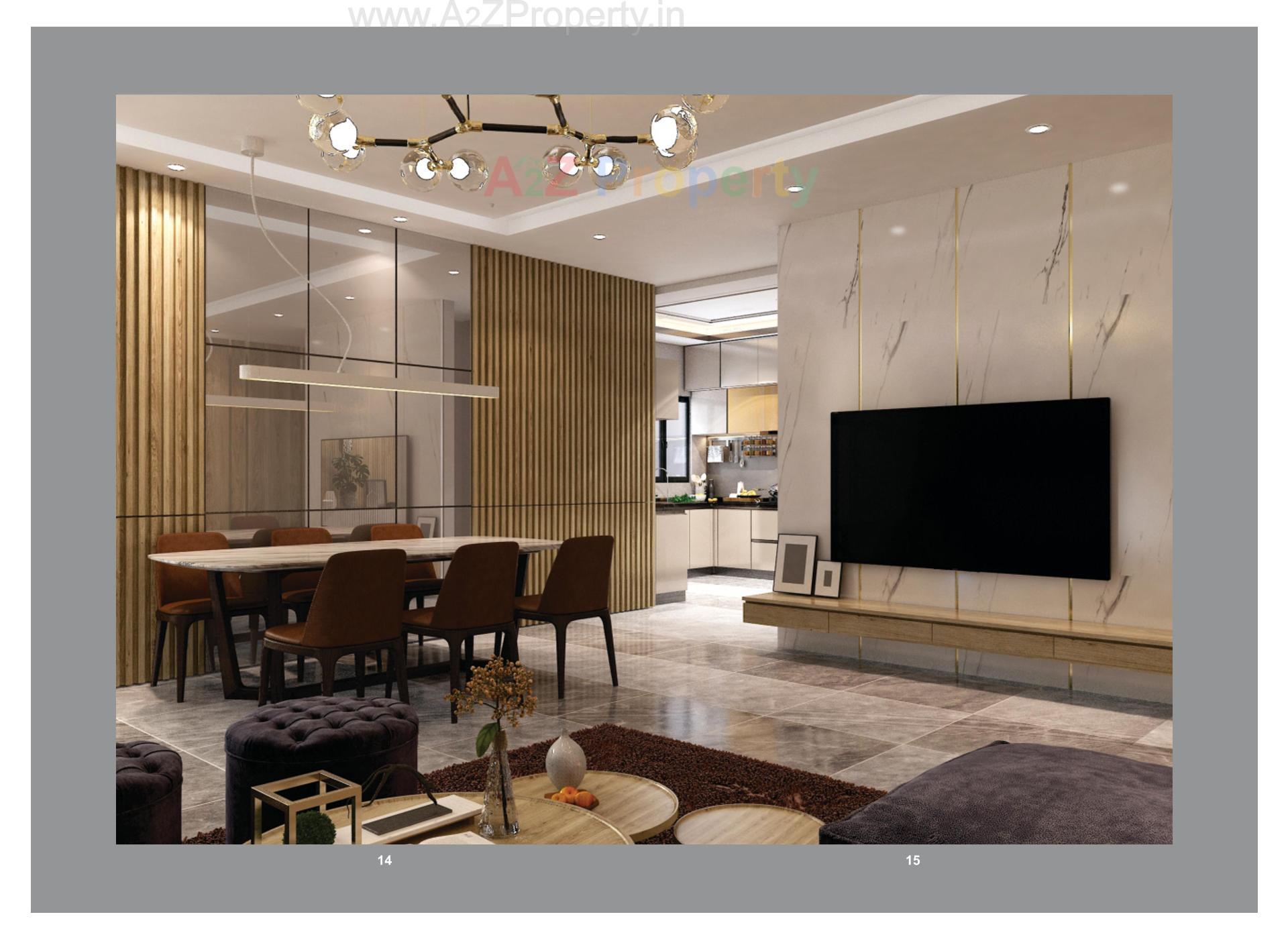 3D Elevation of real estate project Tulsi Heights located at Kudasan, Gandhinagar, Gujarat