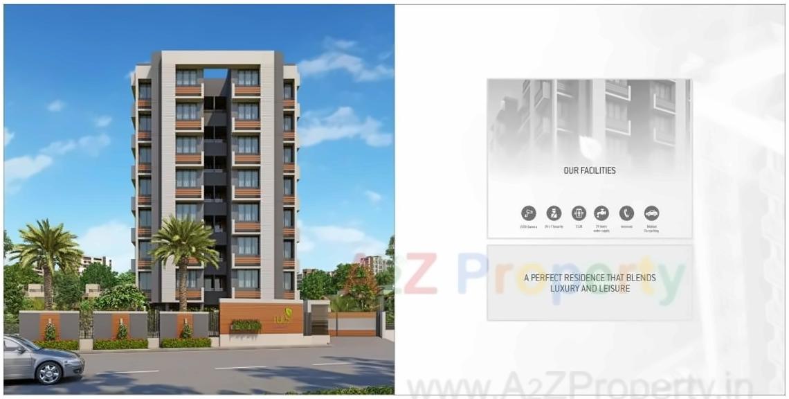 3D Elevation of real estate project Tulsi Residency located at Vavol, Gandhinagar, Gujarat