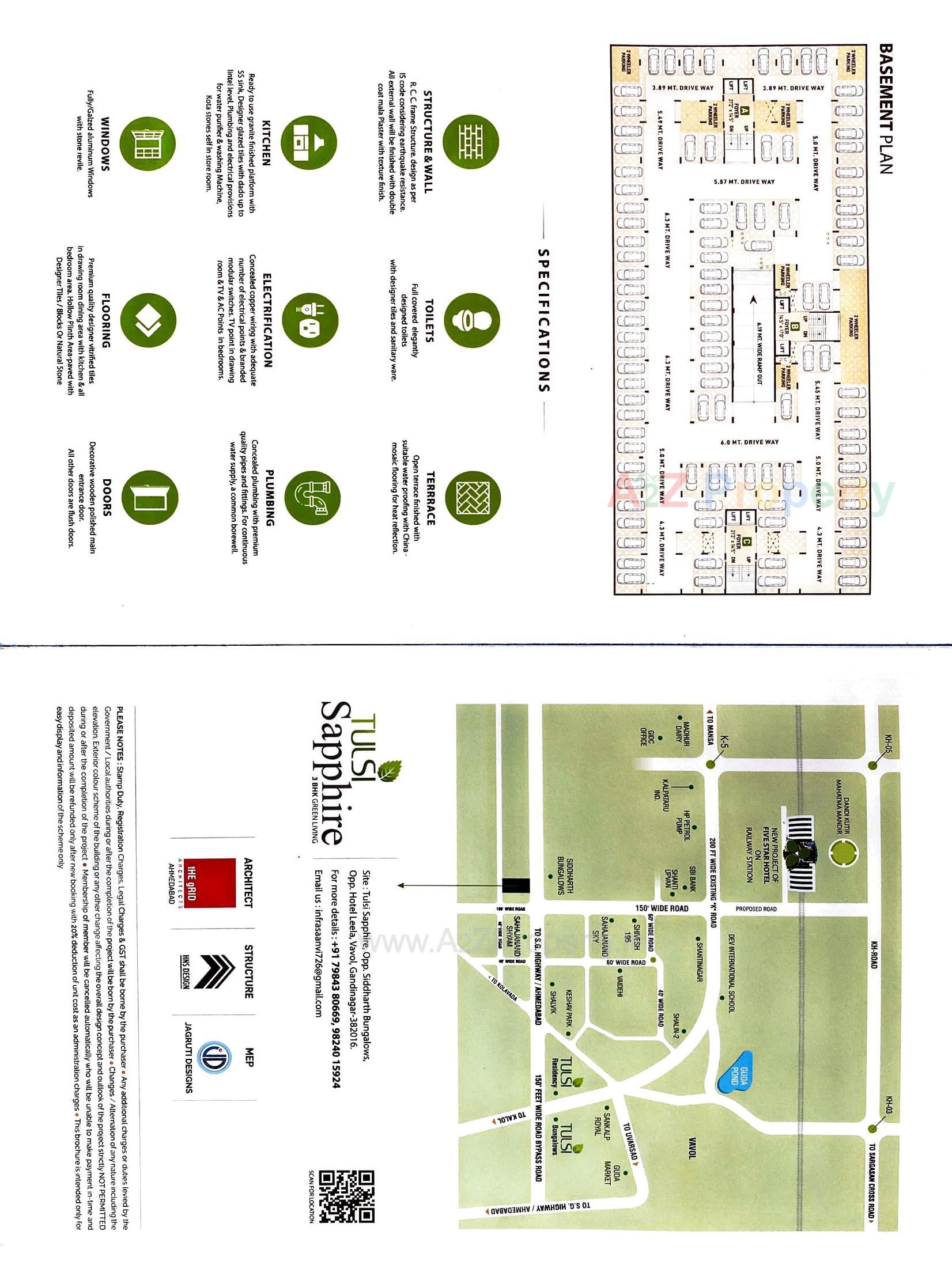  of real estate project Tulsi Sapphire located at Vavol, Gandhinagar, Gujarat