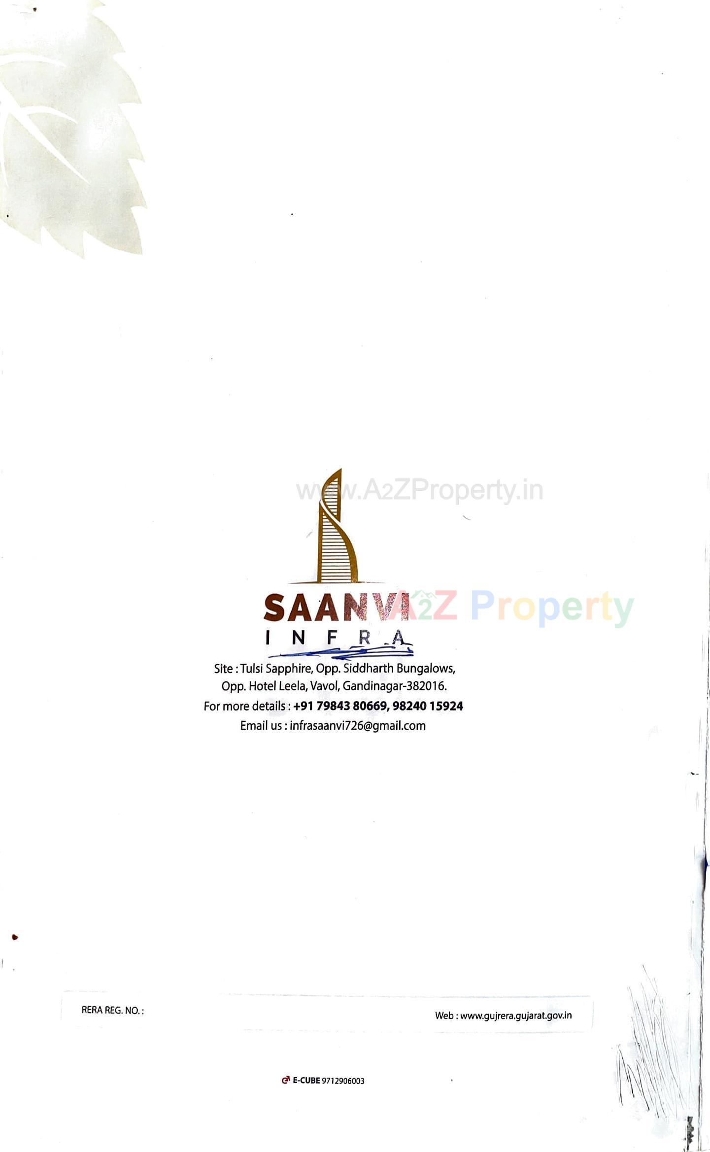  of real estate project Tulsi Sapphire located at Vavol, Gandhinagar, Gujarat