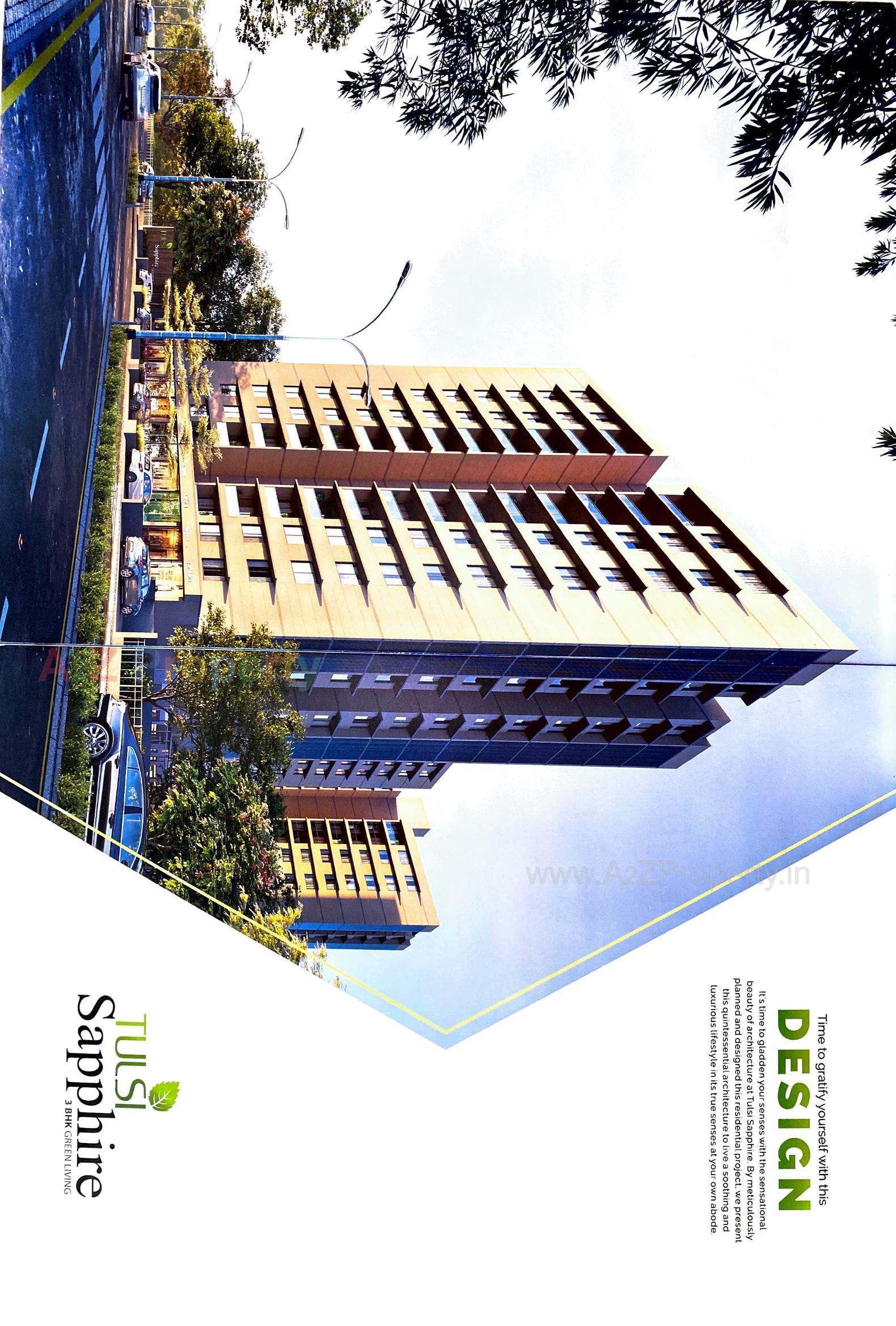 3D Elevation of real estate project Tulsi Sapphire located at Vavol, Gandhinagar, Gujarat