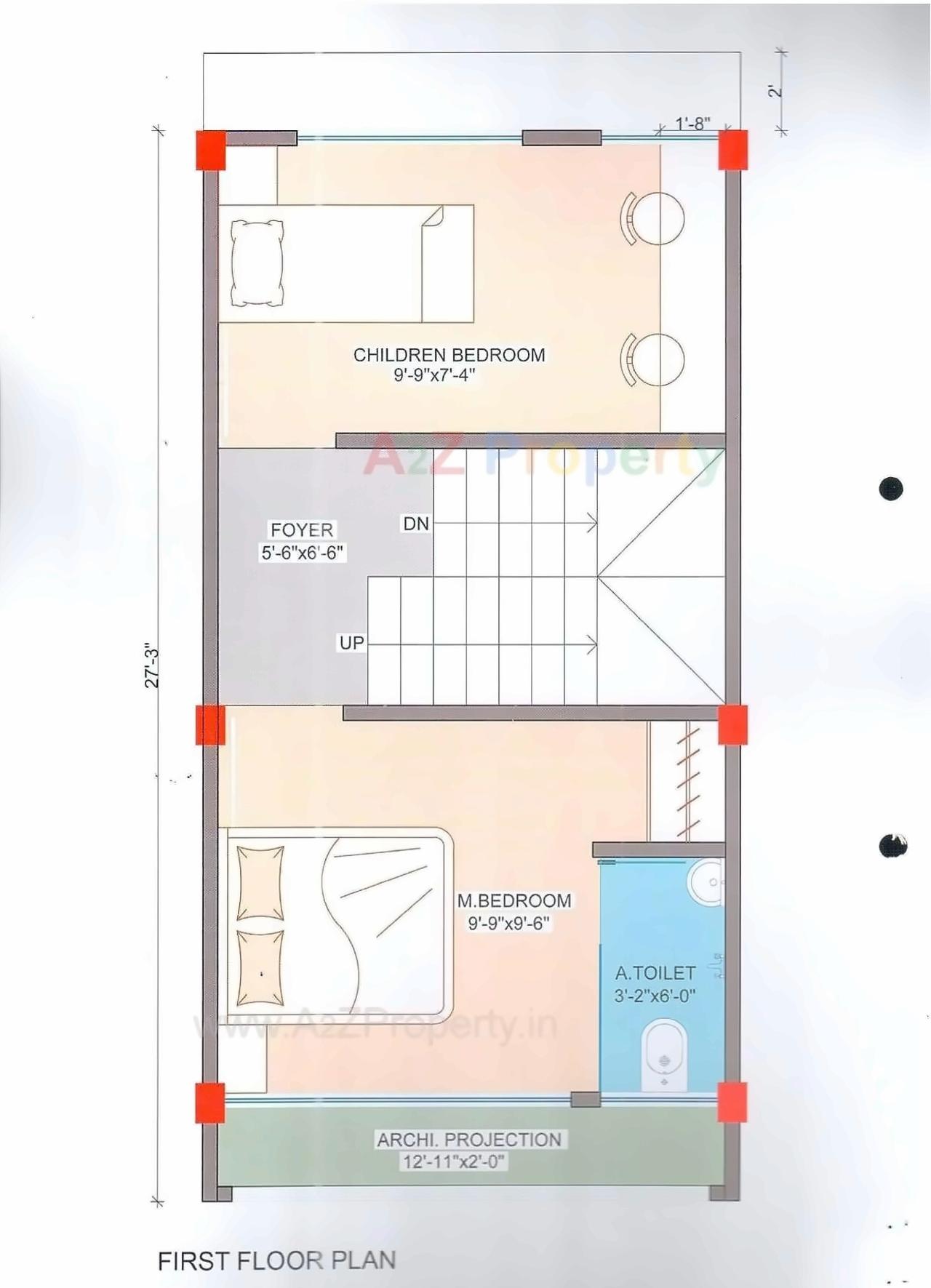 Layout of real estate project Tulsi Ville located at Borisana, Gandhinagar, Gujarat