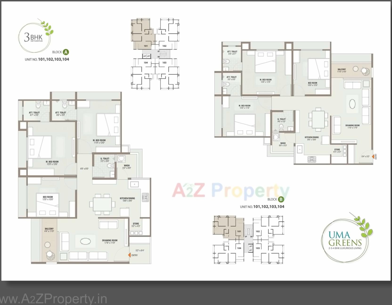 Layout of real estate project Uma Greens located at Gandhinagar, Gandhinagar, Gujarat