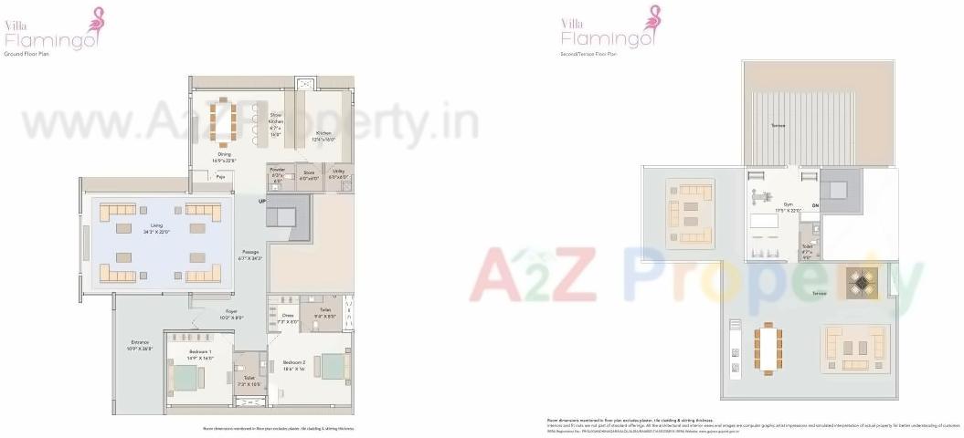 Layout of real estate project Uplands Two located at Gandhinagar, Gandhinagar, Gujarat