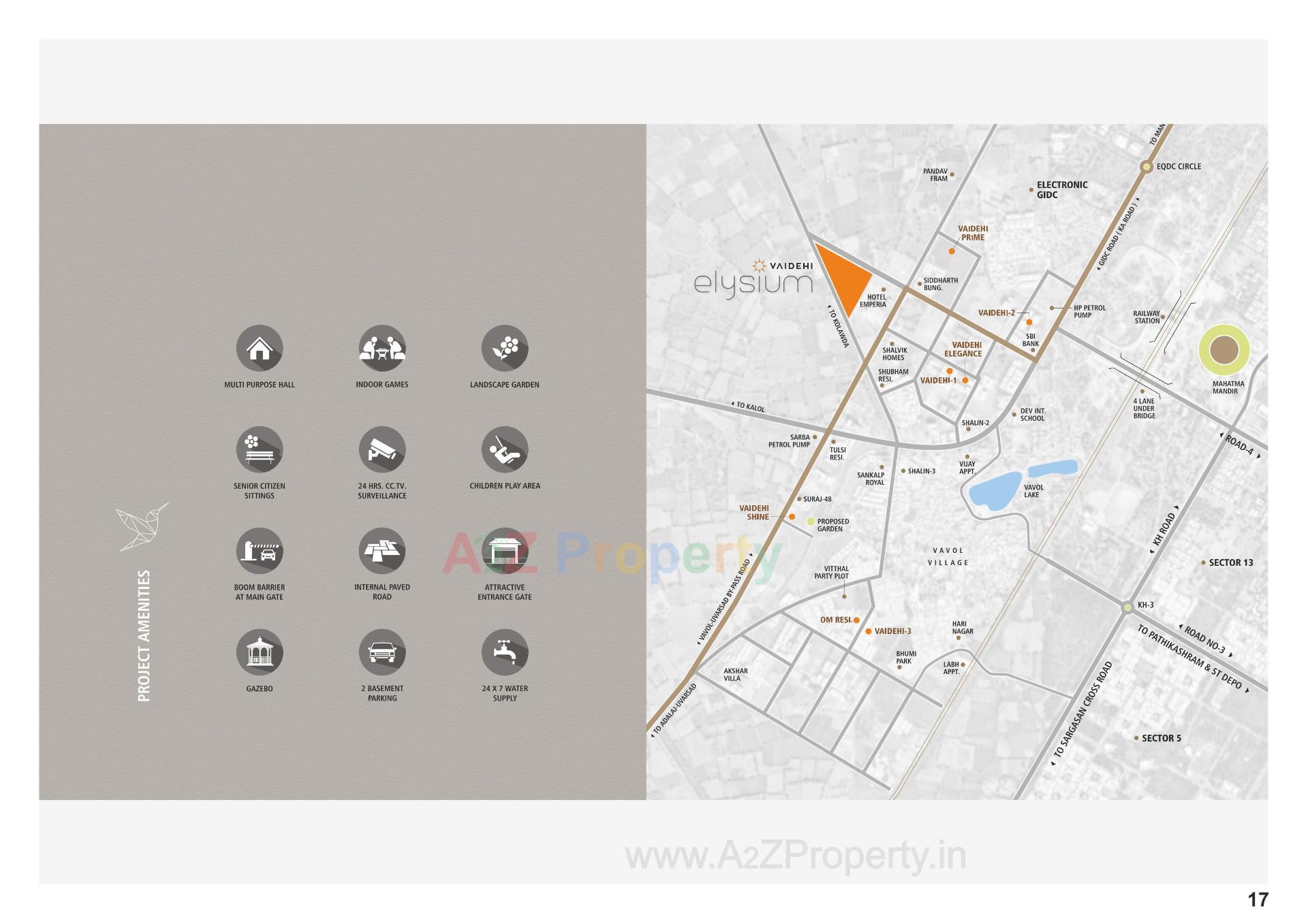  of real estate project Vaidehi Elysium located at Vavol, Gandhinagar, Gujarat