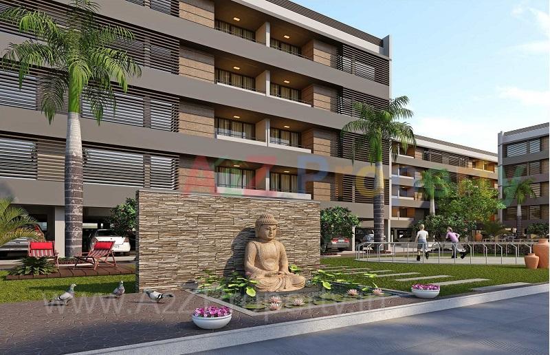 3D Elevation of real estate project Vaidehi Ii located at Vavol, Gandhinagar, Gujarat