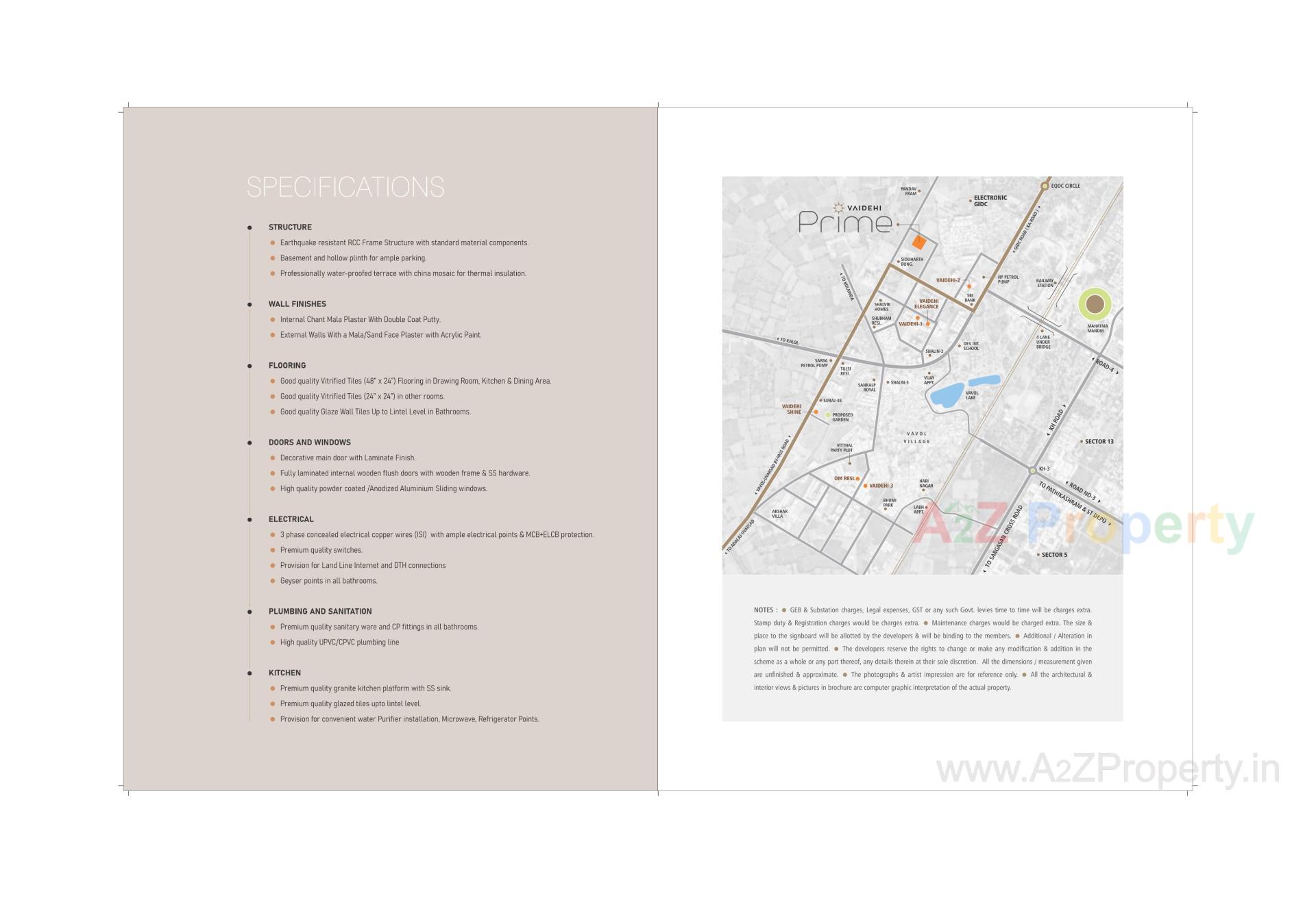  of real estate project Vaidehi Prime located at Vavol, Gandhinagar, Gujarat