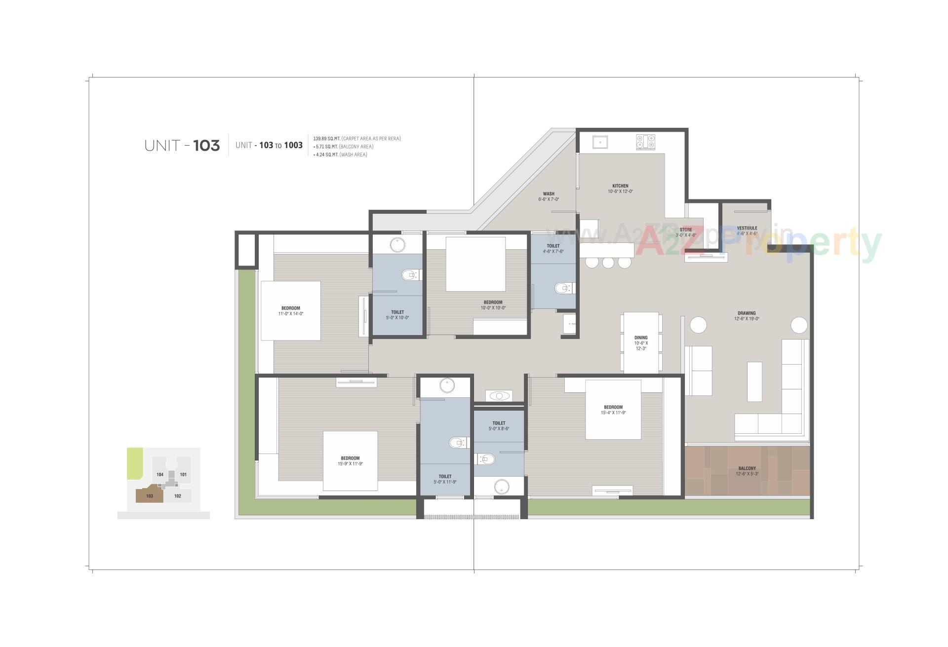 Layout of real estate project Vaidehi Prime located at Vavol, Gandhinagar, Gujarat
