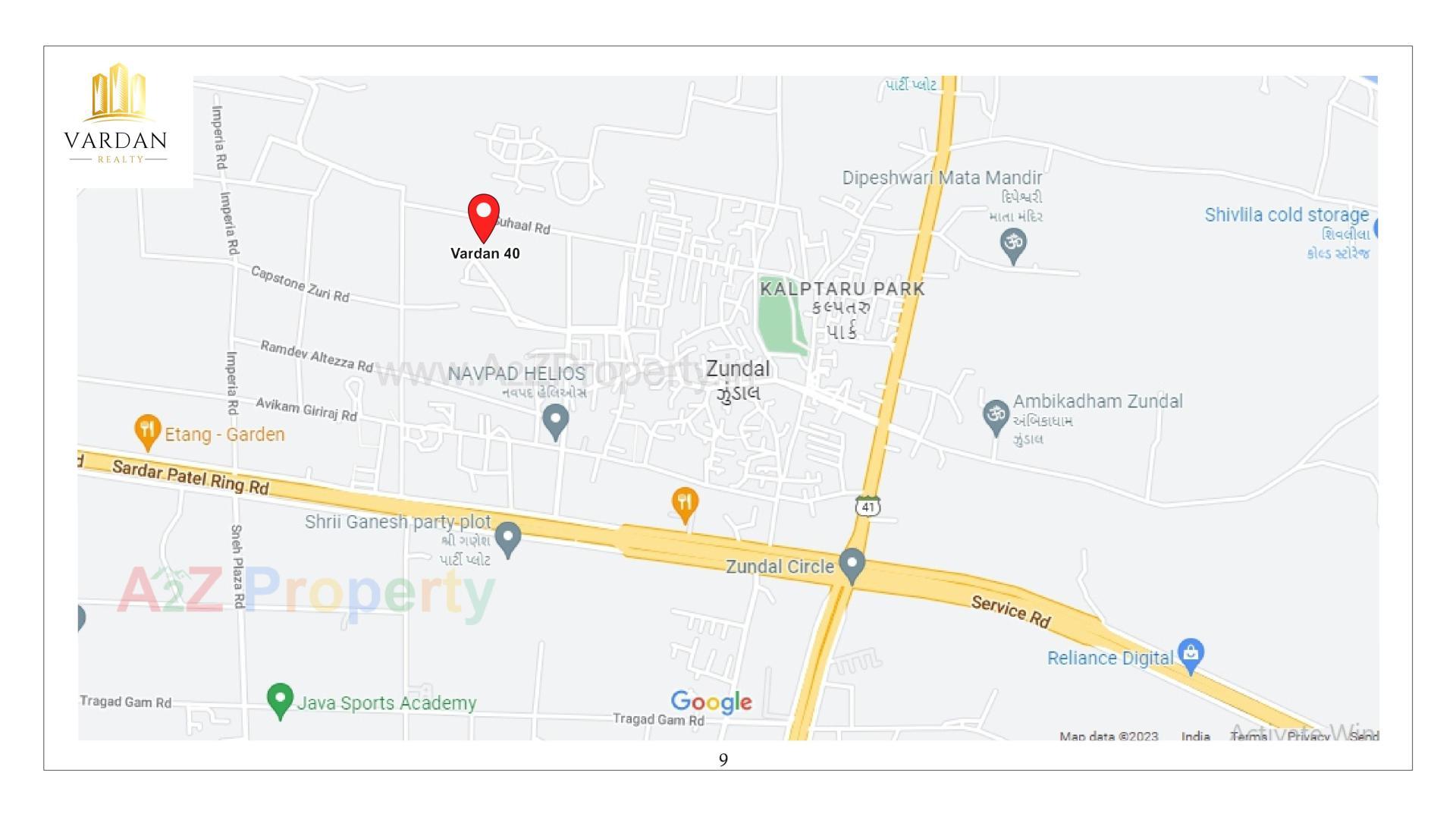  of real estate project Vardan 40 located at Zundal, Gandhinagar, Gujarat