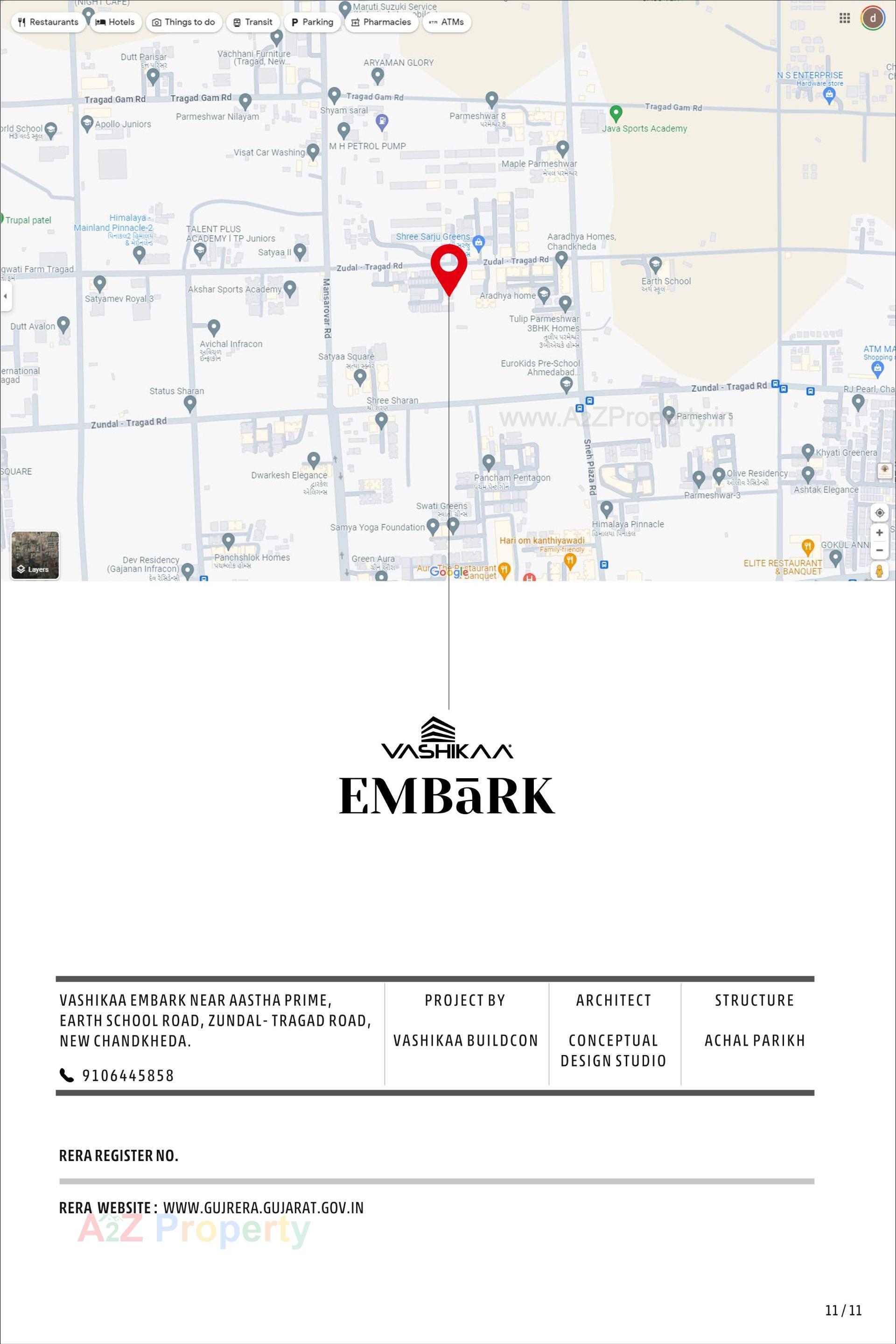  of real estate project Vashikaa Embark located at Zundal, Gandhinagar, Gujarat