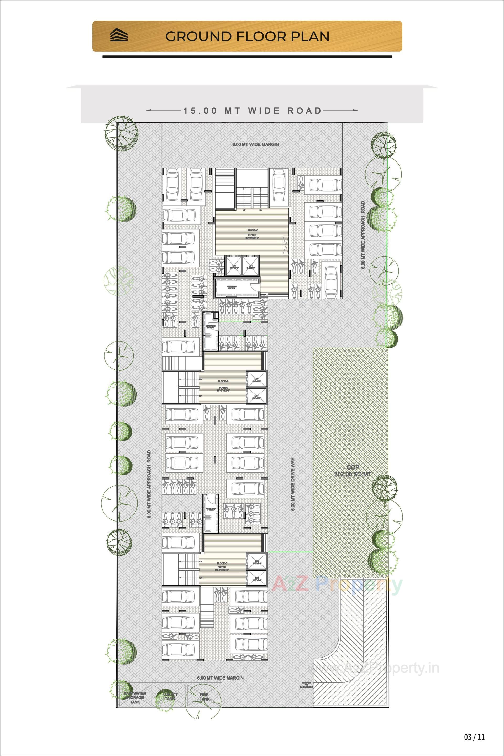 Layout of real estate project Vashikaa Embark located at Zundal, Gandhinagar, Gujarat