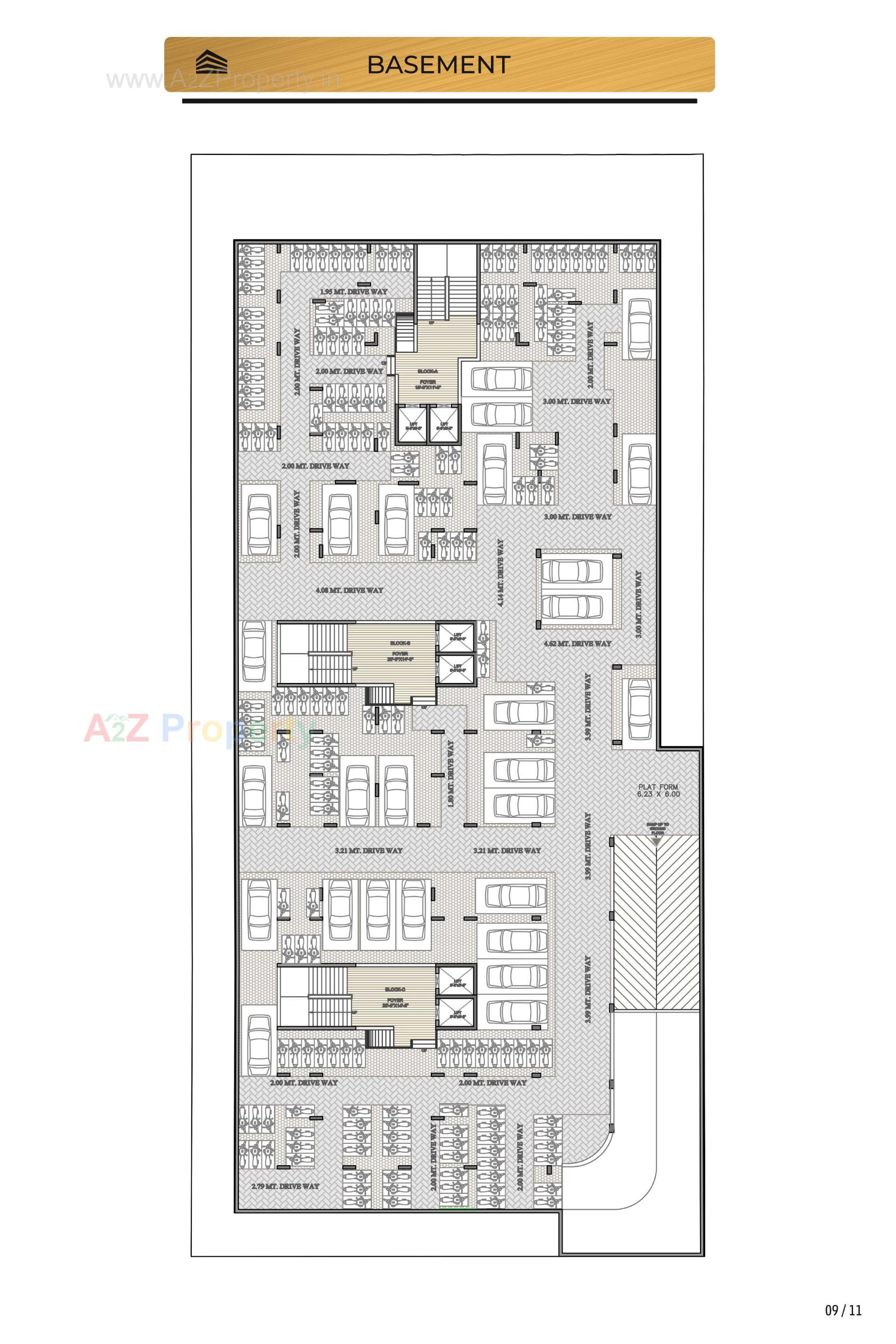 Layout of real estate project Vashikaa Embark located at Zundal, Gandhinagar, Gujarat