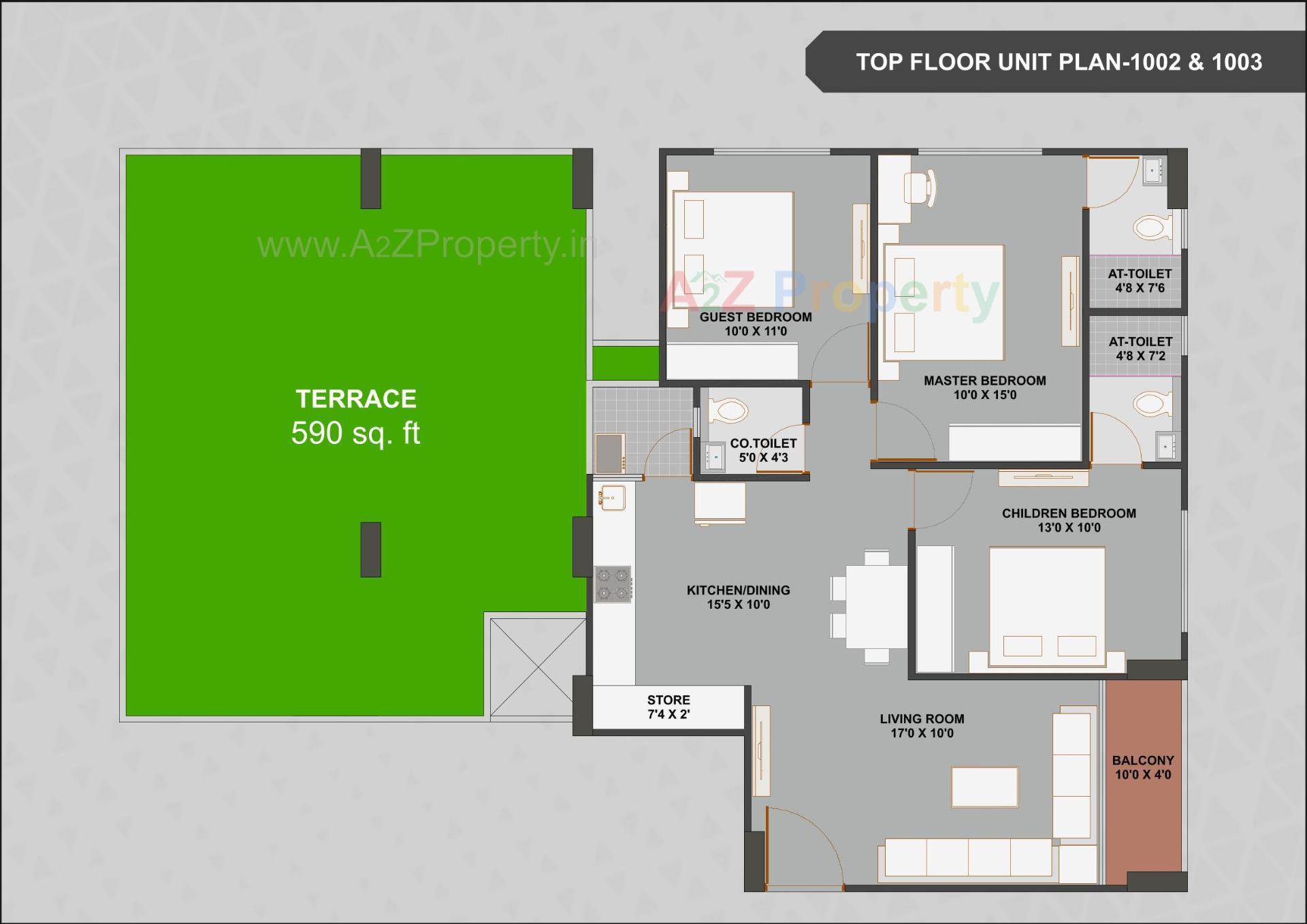 Layout of real estate project Vashikaa Prime located at Zundal, Gandhinagar, Gujarat