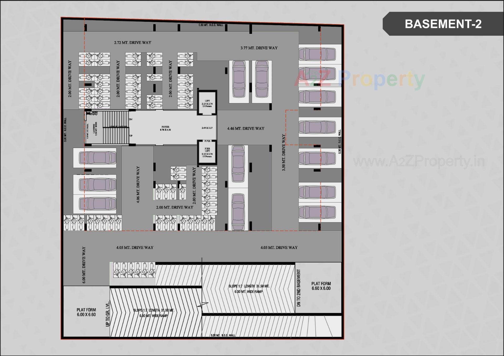 Layout of real estate project Vashikaa Prime located at Zundal, Gandhinagar, Gujarat