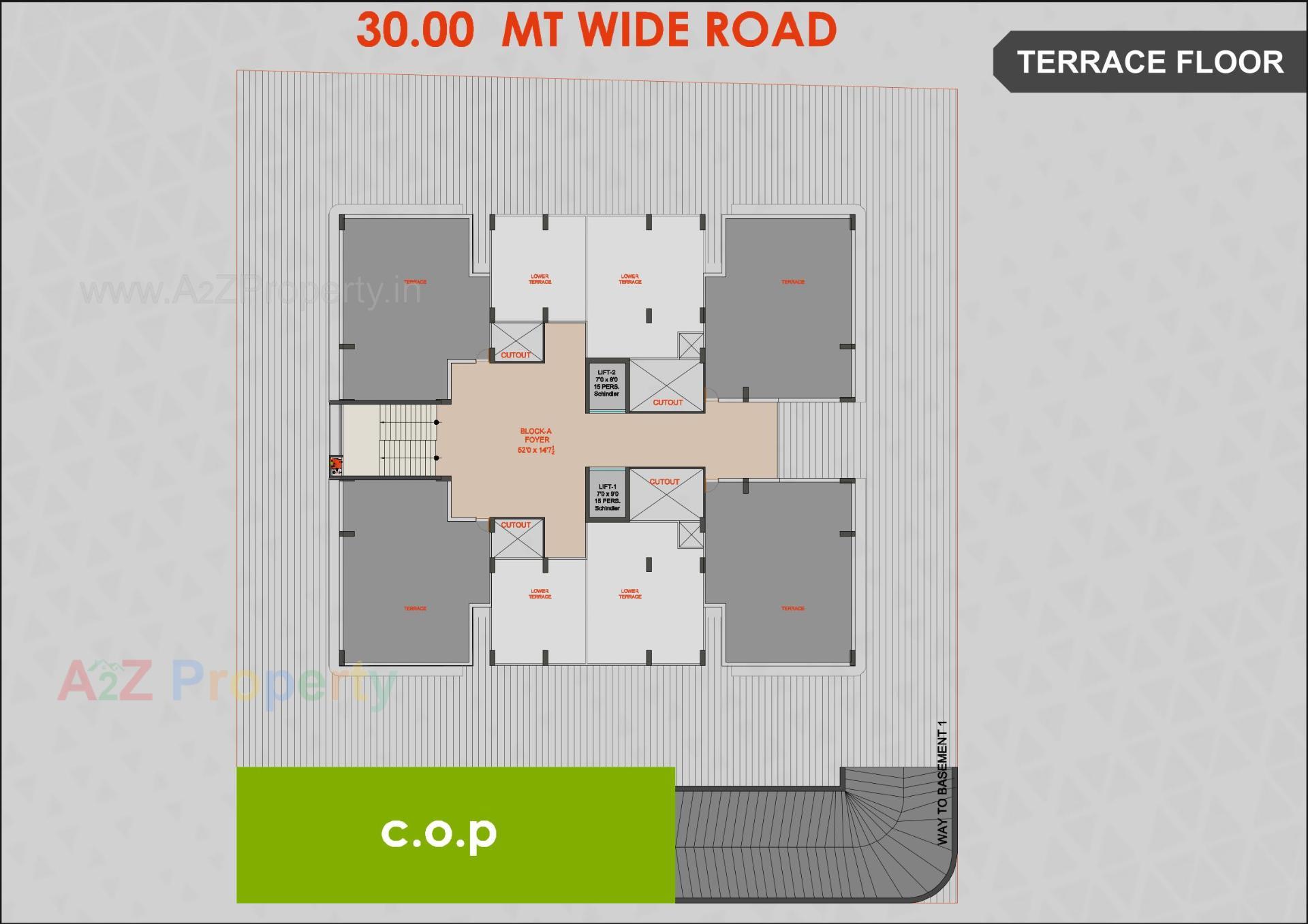 Layout of real estate project Vashikaa Prime located at Zundal, Gandhinagar, Gujarat