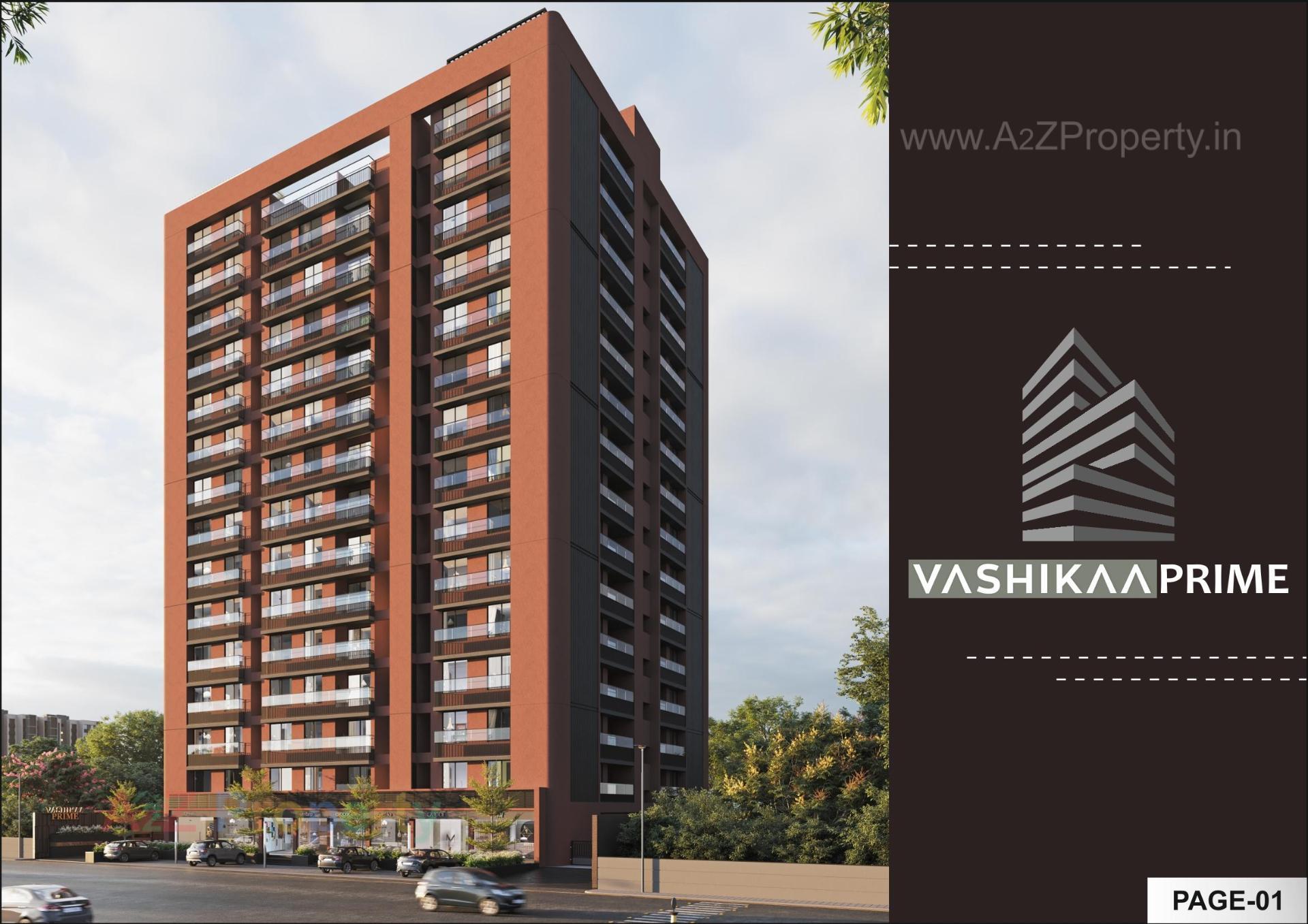 3D Elevation of real estate project Vashikaa Prime located at Zundal, Gandhinagar, Gujarat