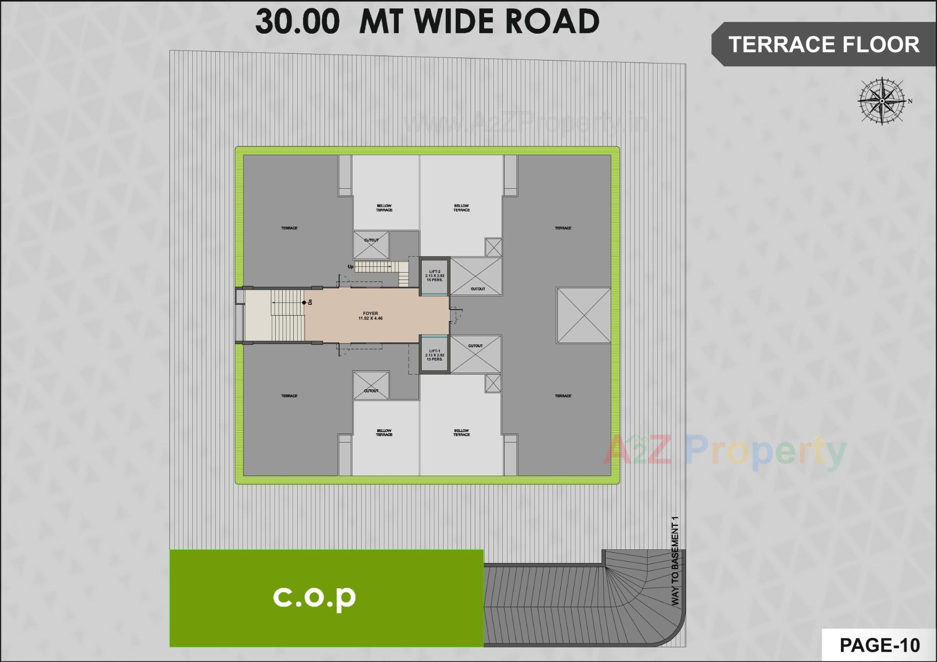 Layout of real estate project Vashikaa Prime located at Zundal, Gandhinagar, Gujarat