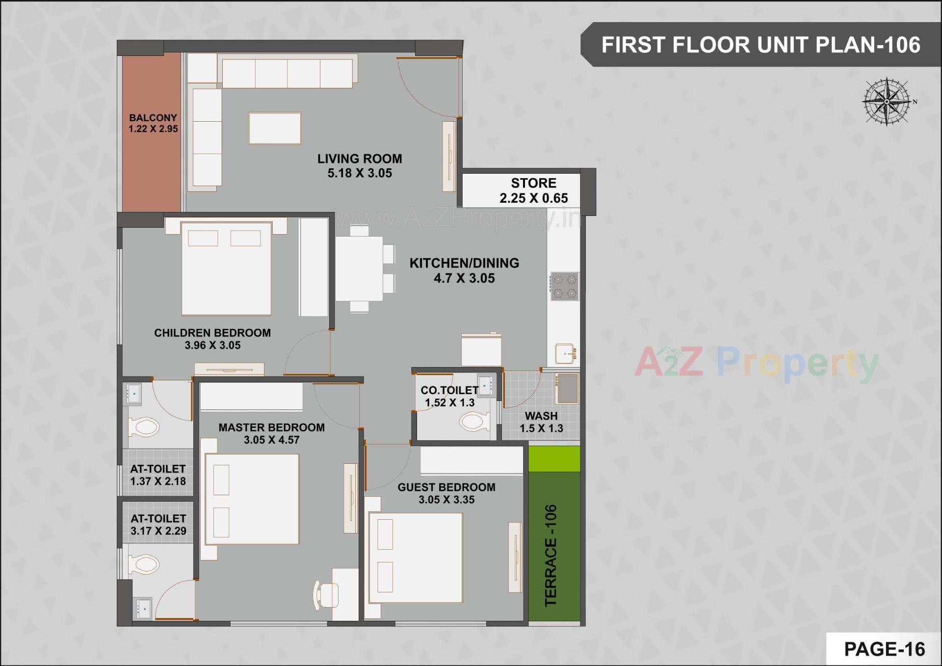 Layout of real estate project Vashikaa Prime located at Zundal, Gandhinagar, Gujarat