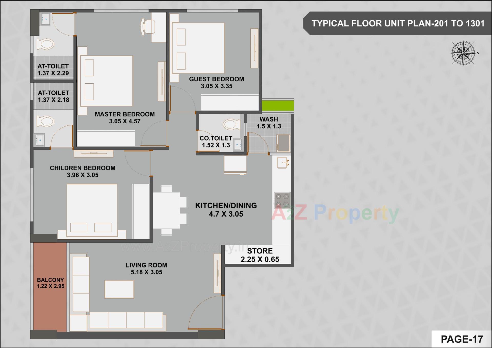 Layout of real estate project Vashikaa Prime located at Zundal, Gandhinagar, Gujarat