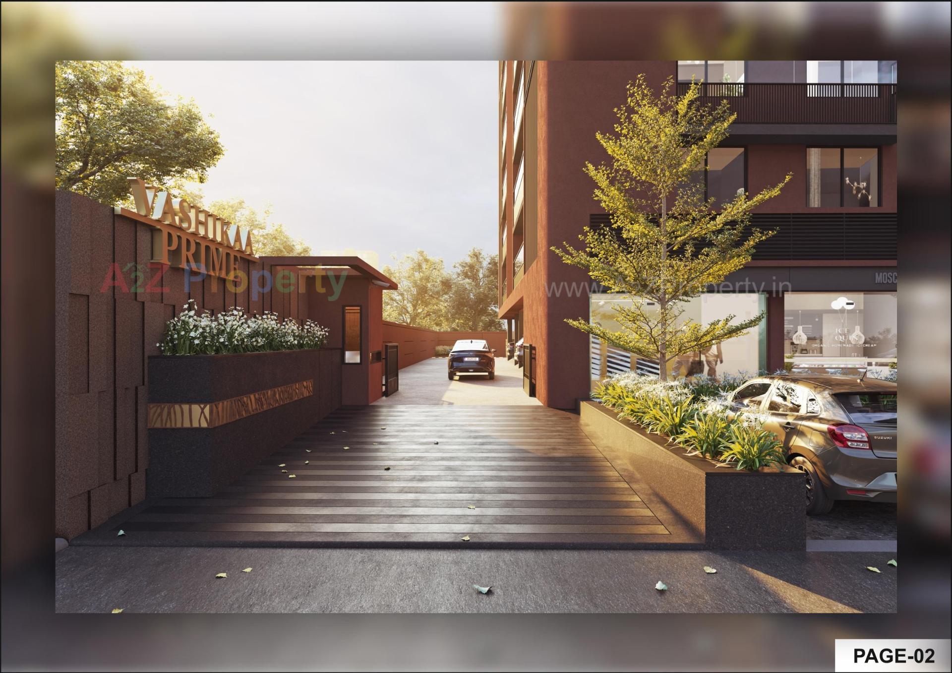 3D Elevation of real estate project Vashikaa Prime located at Zundal, Gandhinagar, Gujarat