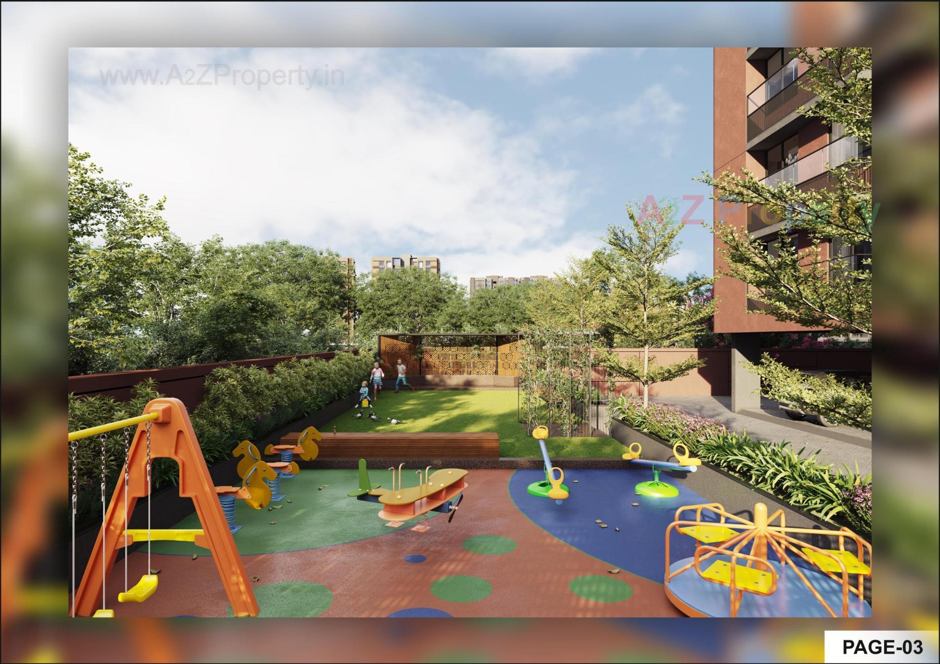 3D Elevation of real estate project Vashikaa Prime located at Zundal, Gandhinagar, Gujarat