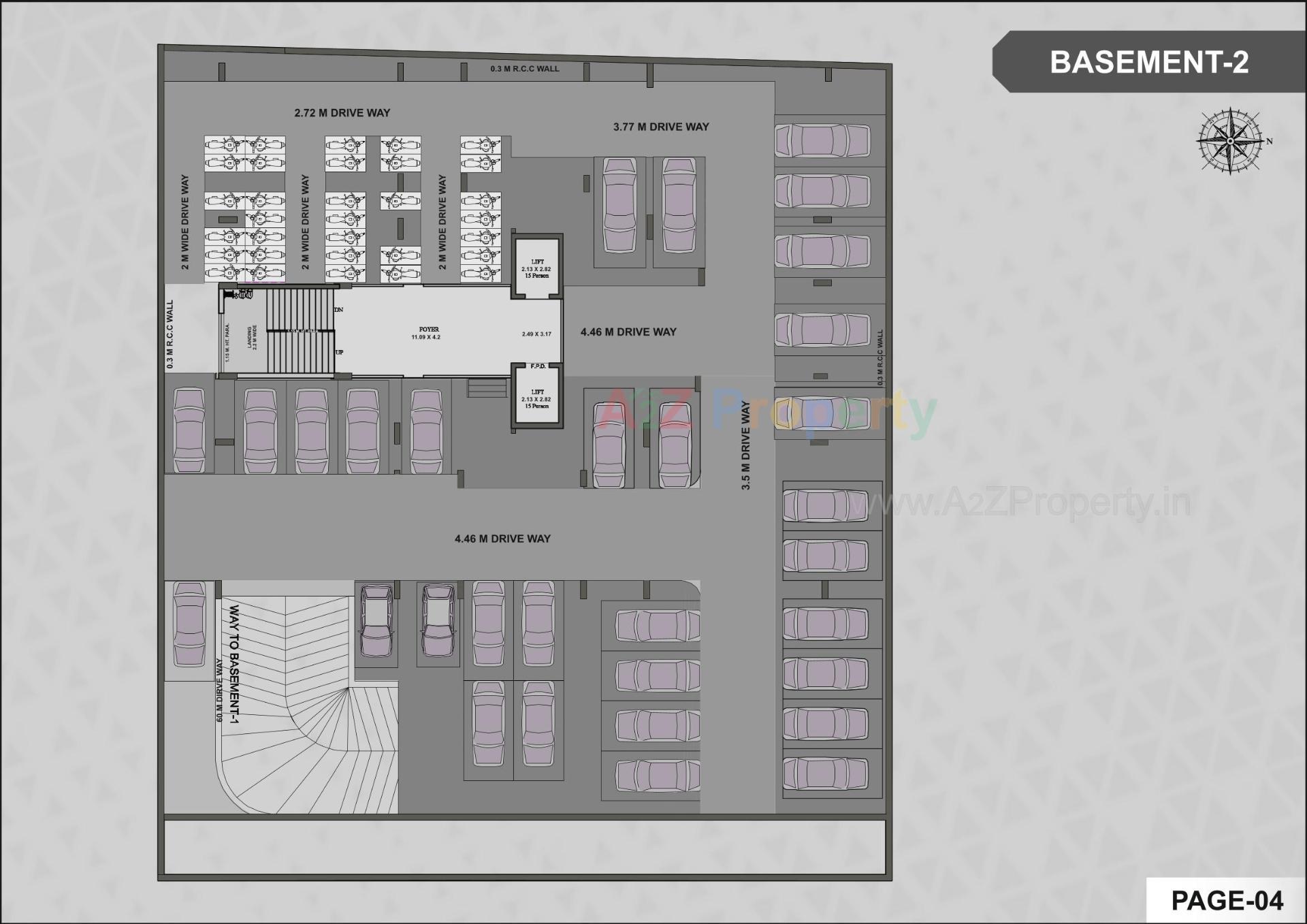 Layout of real estate project Vashikaa Prime located at Zundal, Gandhinagar, Gujarat