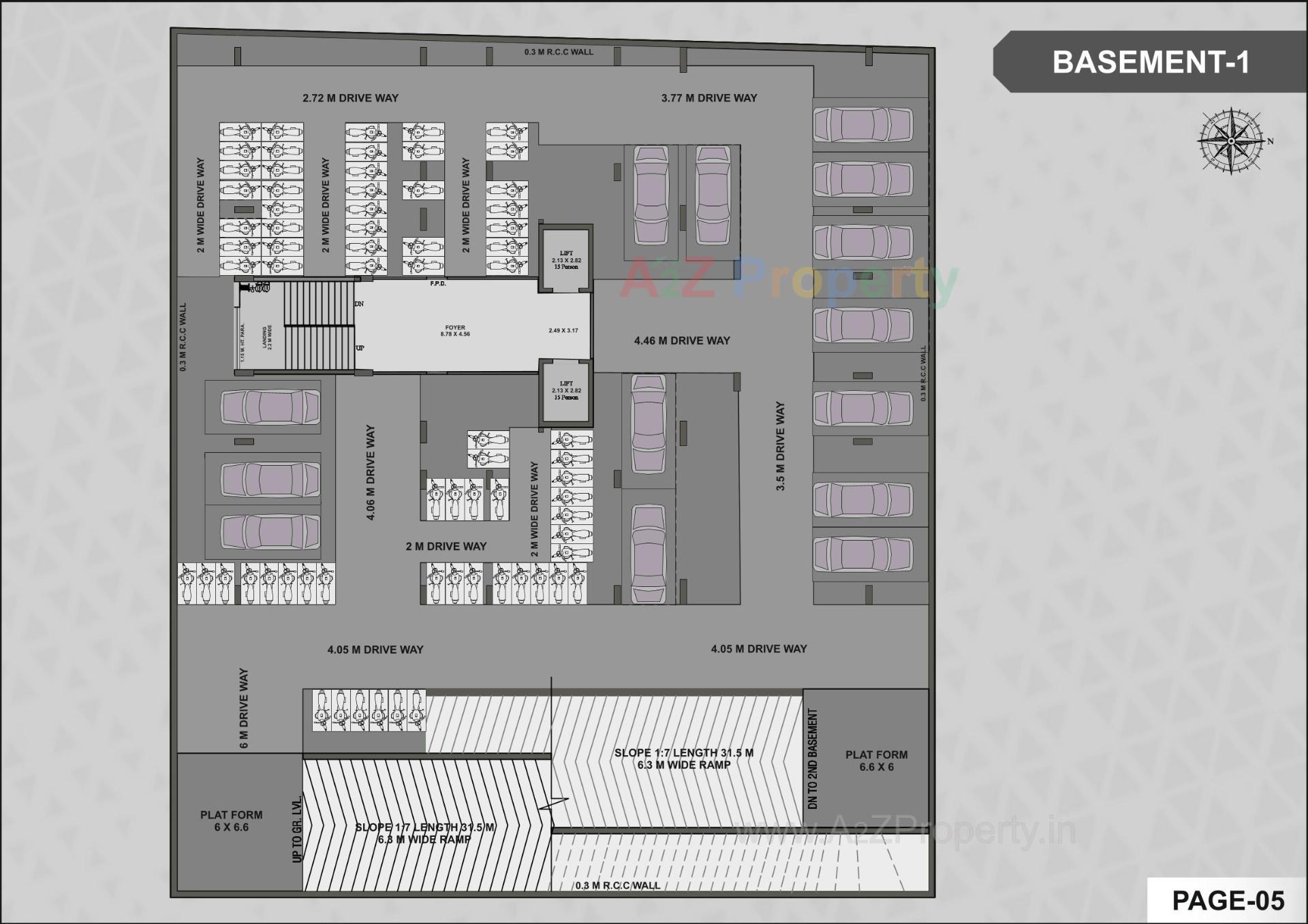 Layout of real estate project Vashikaa Prime located at Zundal, Gandhinagar, Gujarat