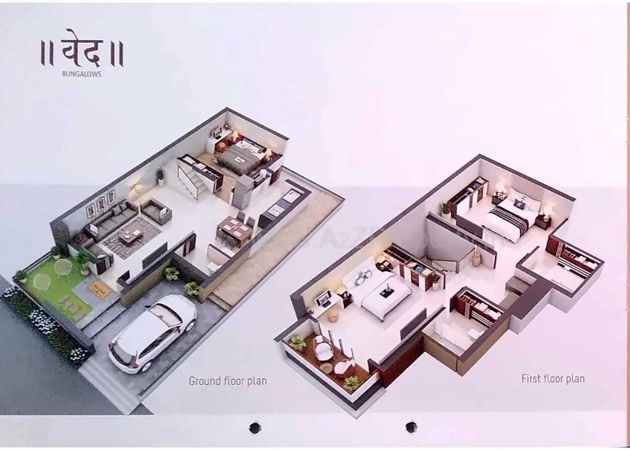 Layout of real estate project Ved Bungalows/ved Green located at Dehgam, Gandhinagar, Gujarat