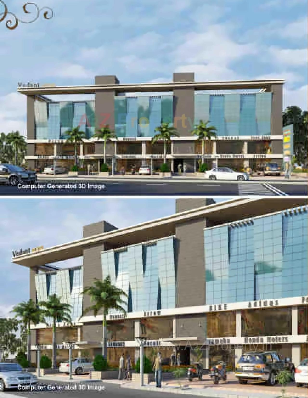3D Elevation of real estate project Vedant Aeon located at Nana-chiloda, Gandhinagar, Gujarat