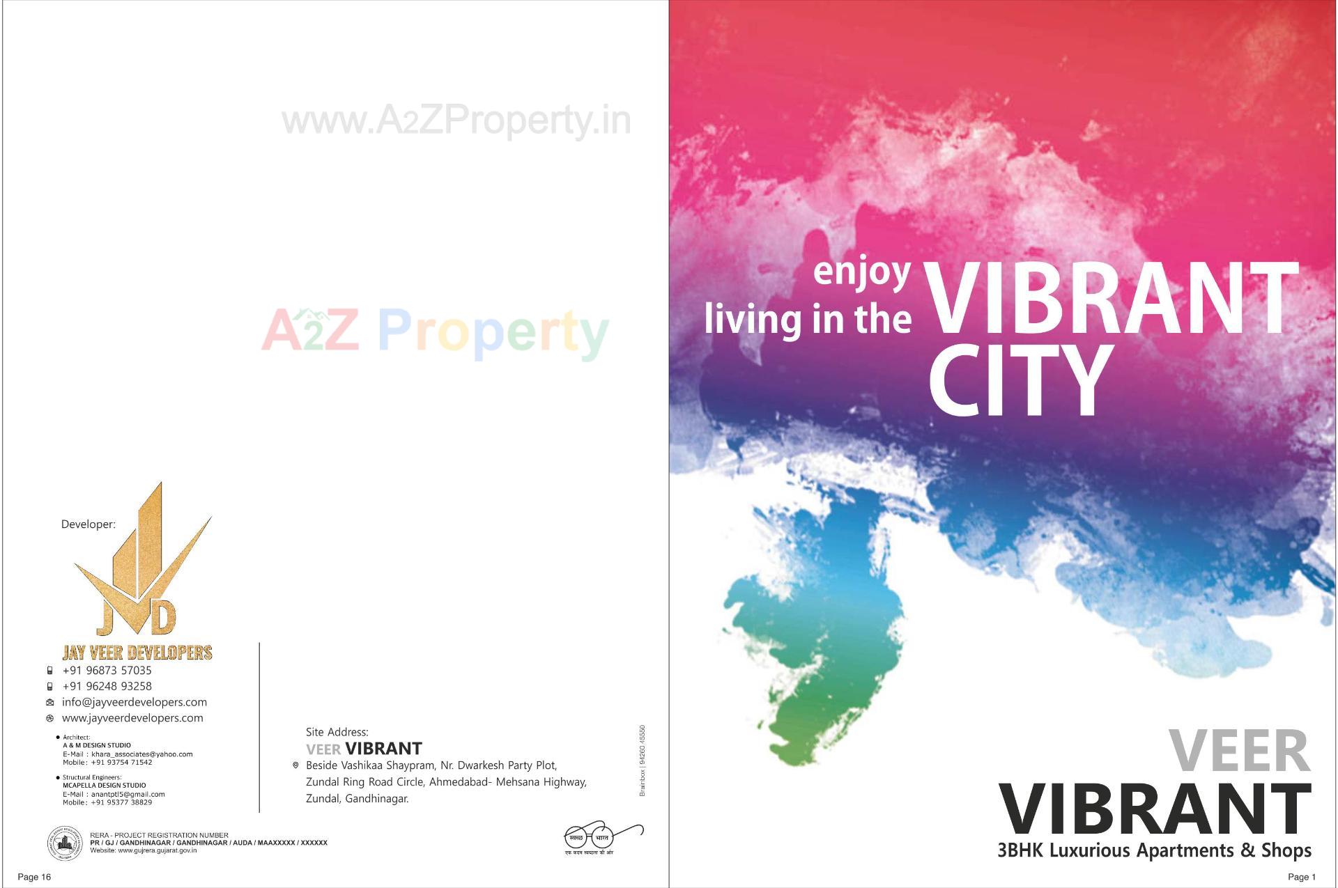  of real estate project Veer Vibrant located at Zundal, Gandhinagar, Gujarat