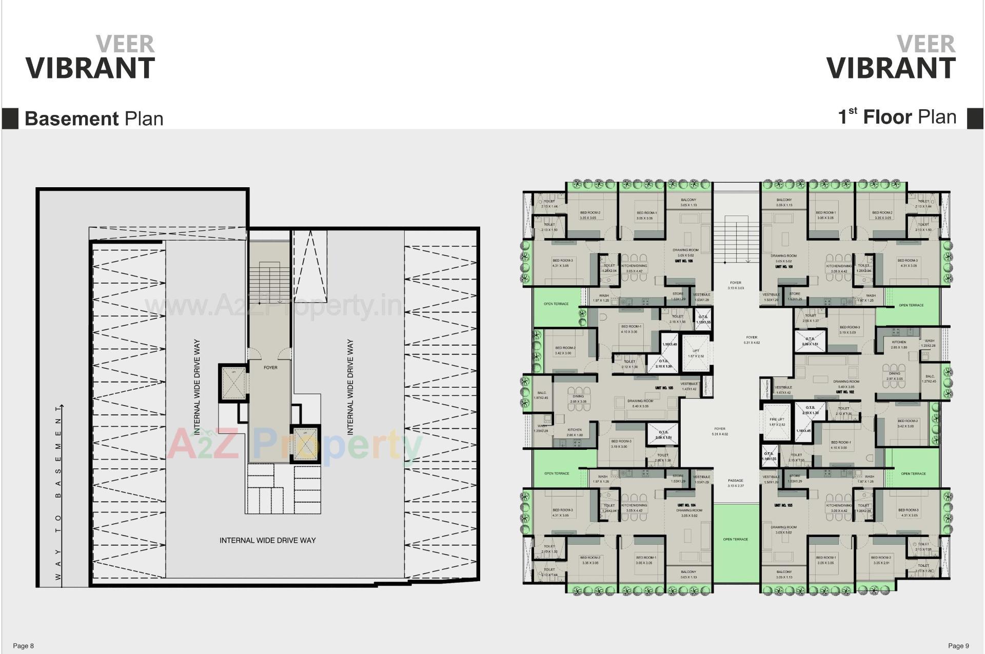 Layout of real estate project Veer Vibrant located at Zundal, Gandhinagar, Gujarat