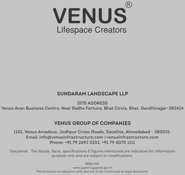  of real estate project Venus Avan Business Centre located at Bhat, Gandhinagar, Gujarat