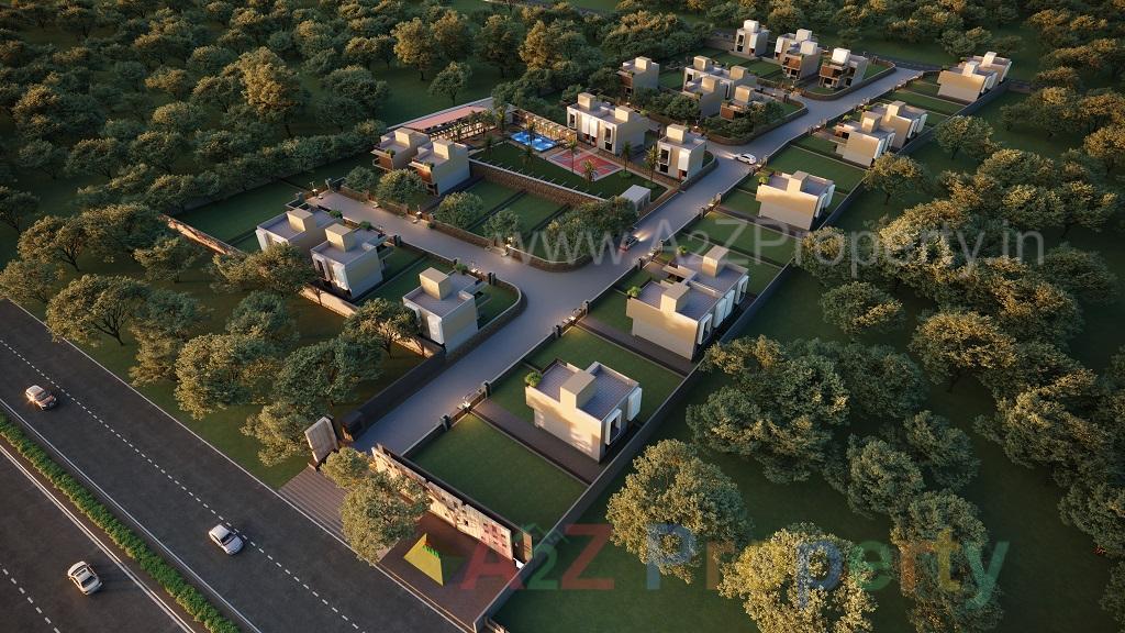 3D Elevation of real estate project Venus Avan located at Bhat, Gandhinagar, Gujarat