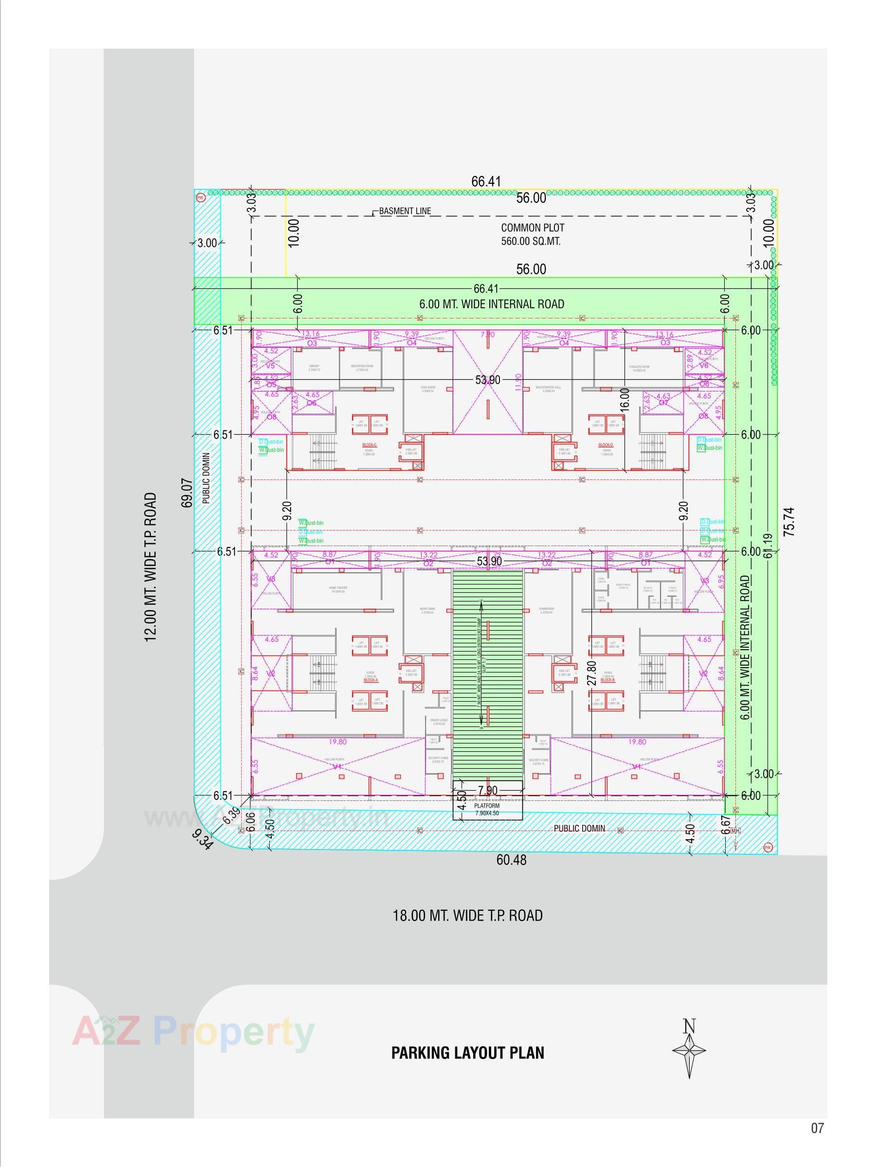 Layout of real estate project Verdana located at Kudasan, Gandhinagar, Gujarat